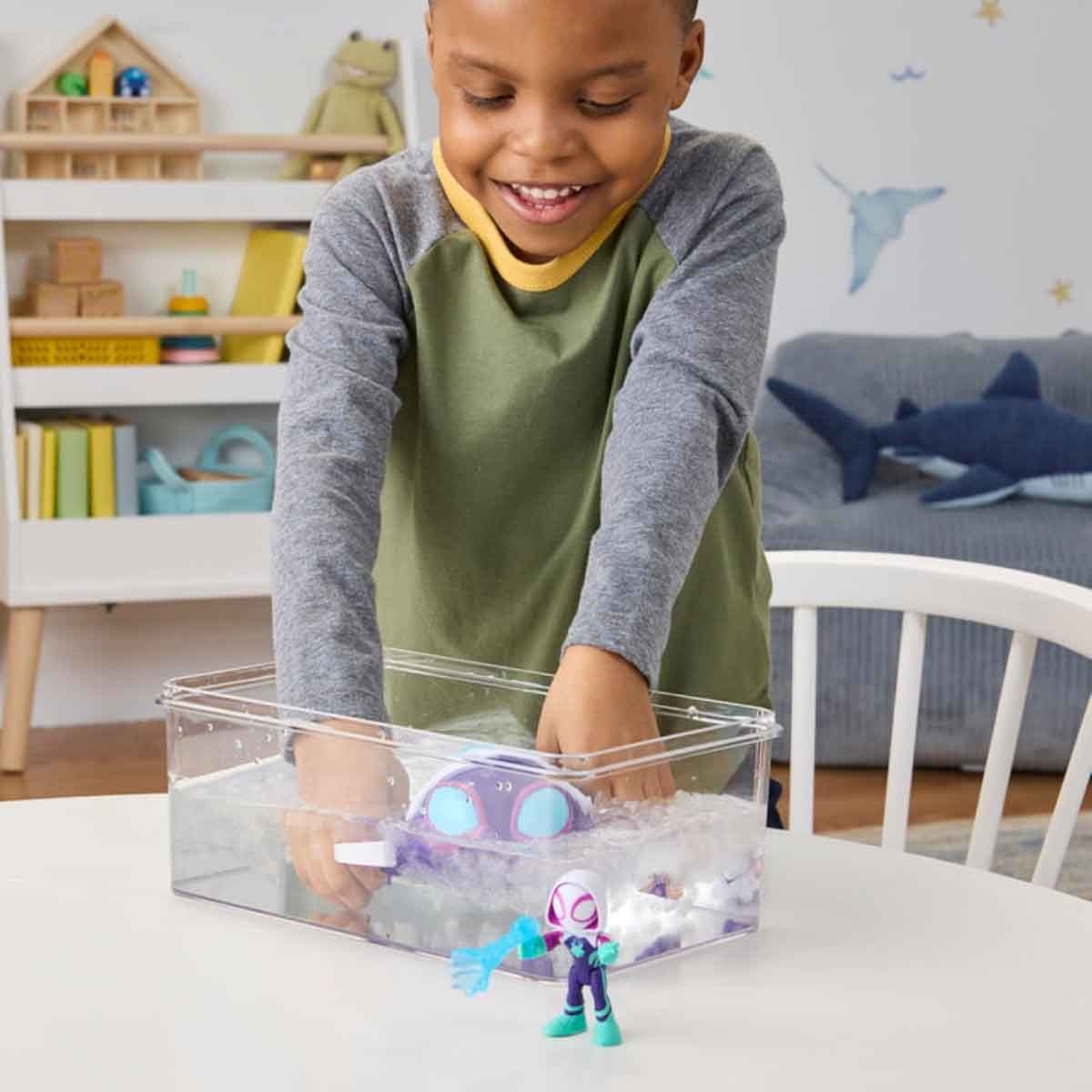 Spidey & His Amazing Friends Water-Webs Ghost Turtle Playset Unisex, 3-4 Years