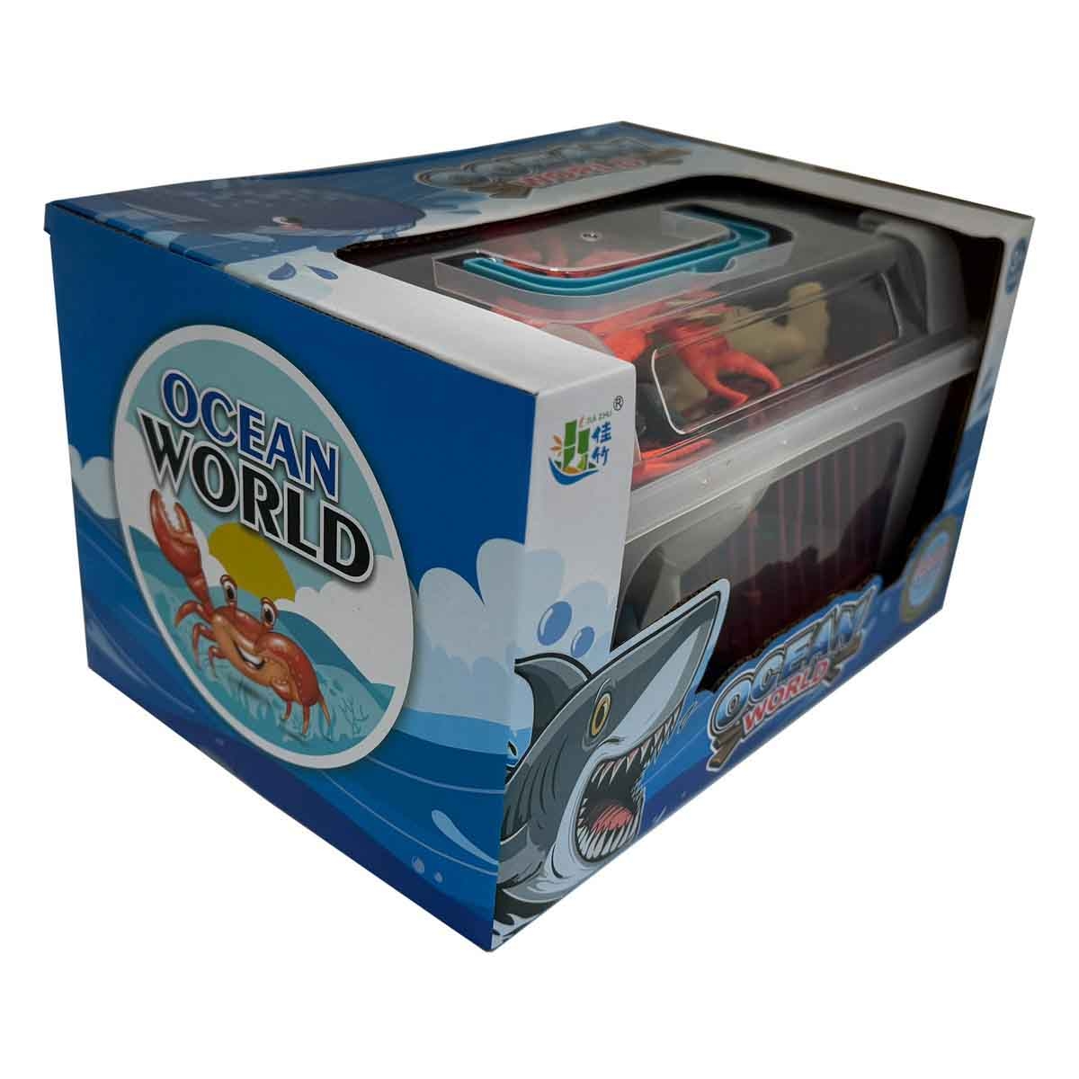 جيا زو مجموعة تماثيل الحيوانات البحرية مكونة من 16 قطعة للجنسين، عمر 3-4 سنوات