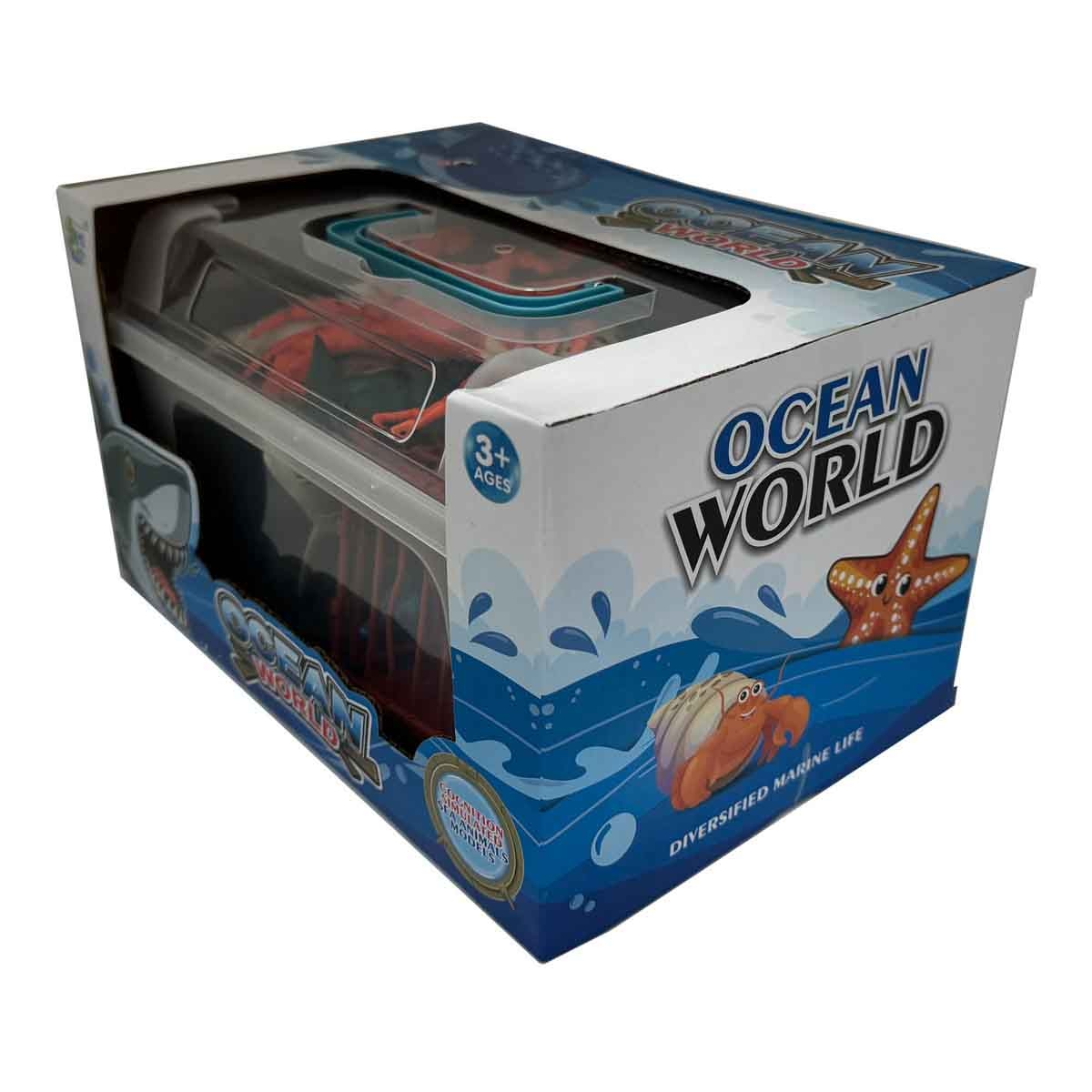 جيا زو مجموعة تماثيل الحيوانات البحرية مكونة من 16 قطعة للجنسين، عمر 3-4 سنوات