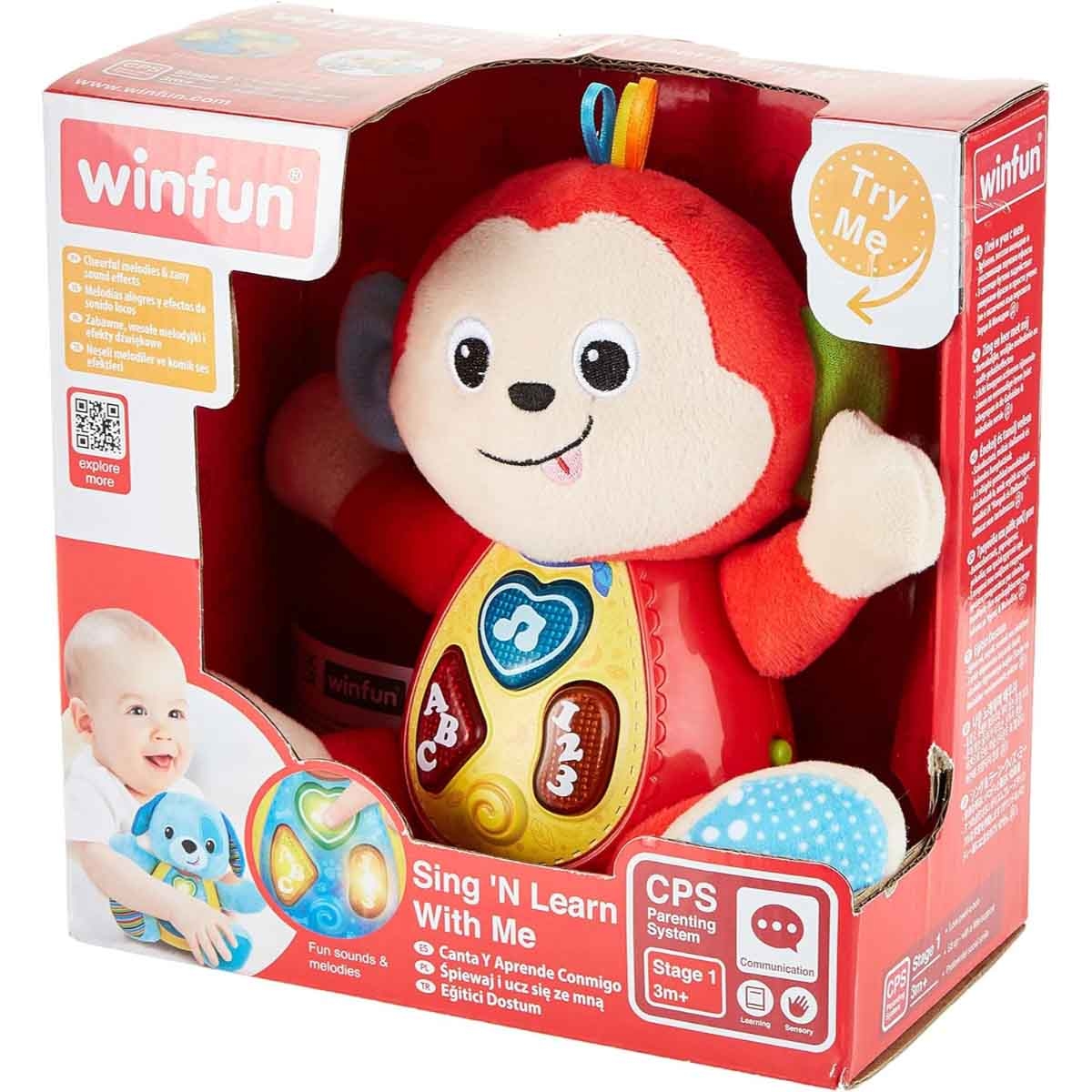 Winfun Sing 'N Learn Animal Monkey Pal Toddler, 0-2 Years