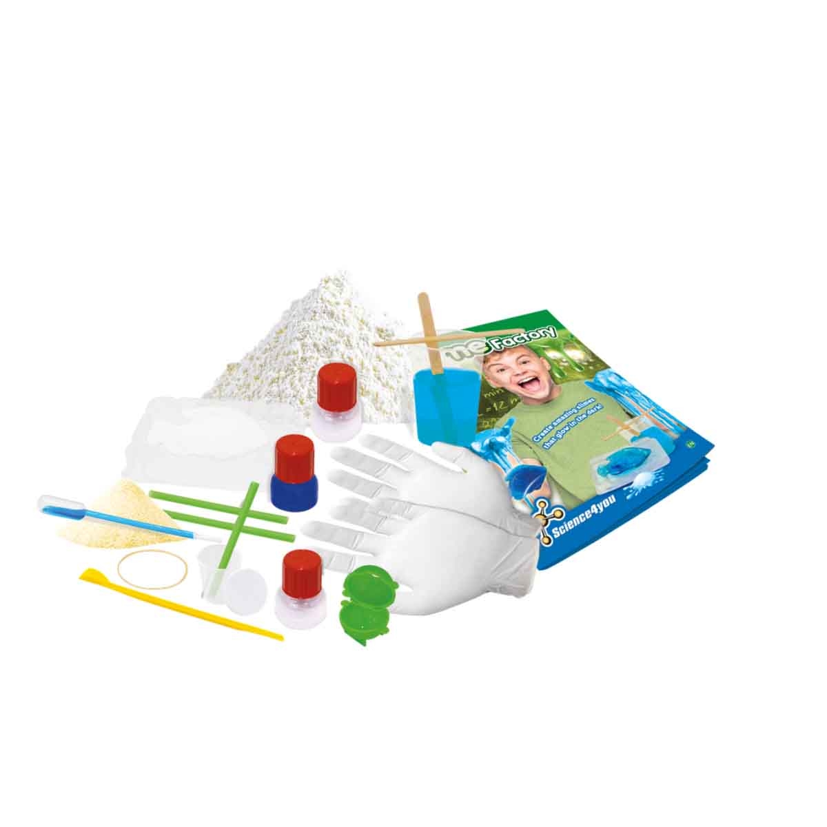 ساينس فور يو مجموعة مصنع السلايم المتوهج في الظلام للجنسين، عمر 8-10 سنوات