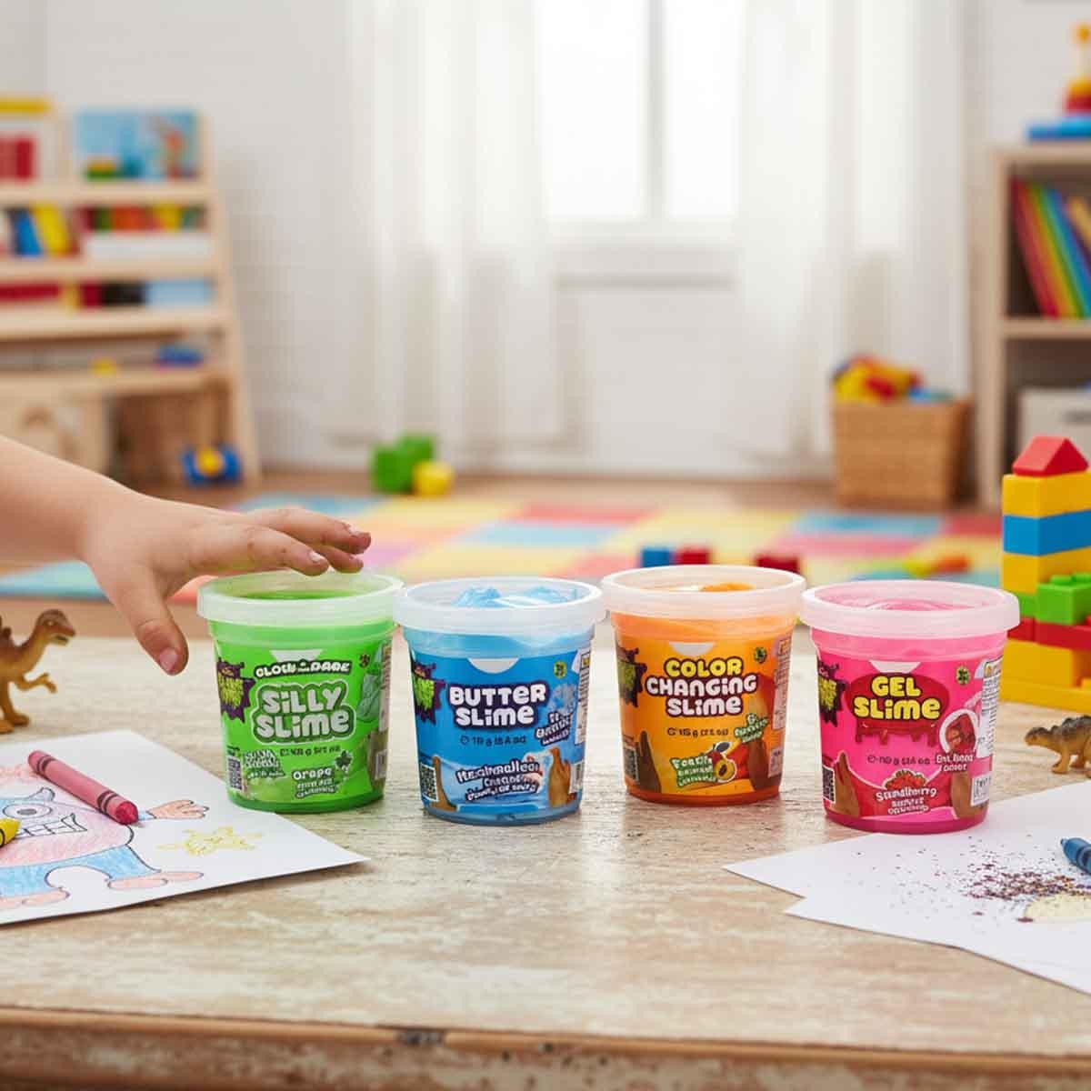 سلايم تايم طقم سلايم سوبر 4 قطع للجنسين، 3-4 سنوات