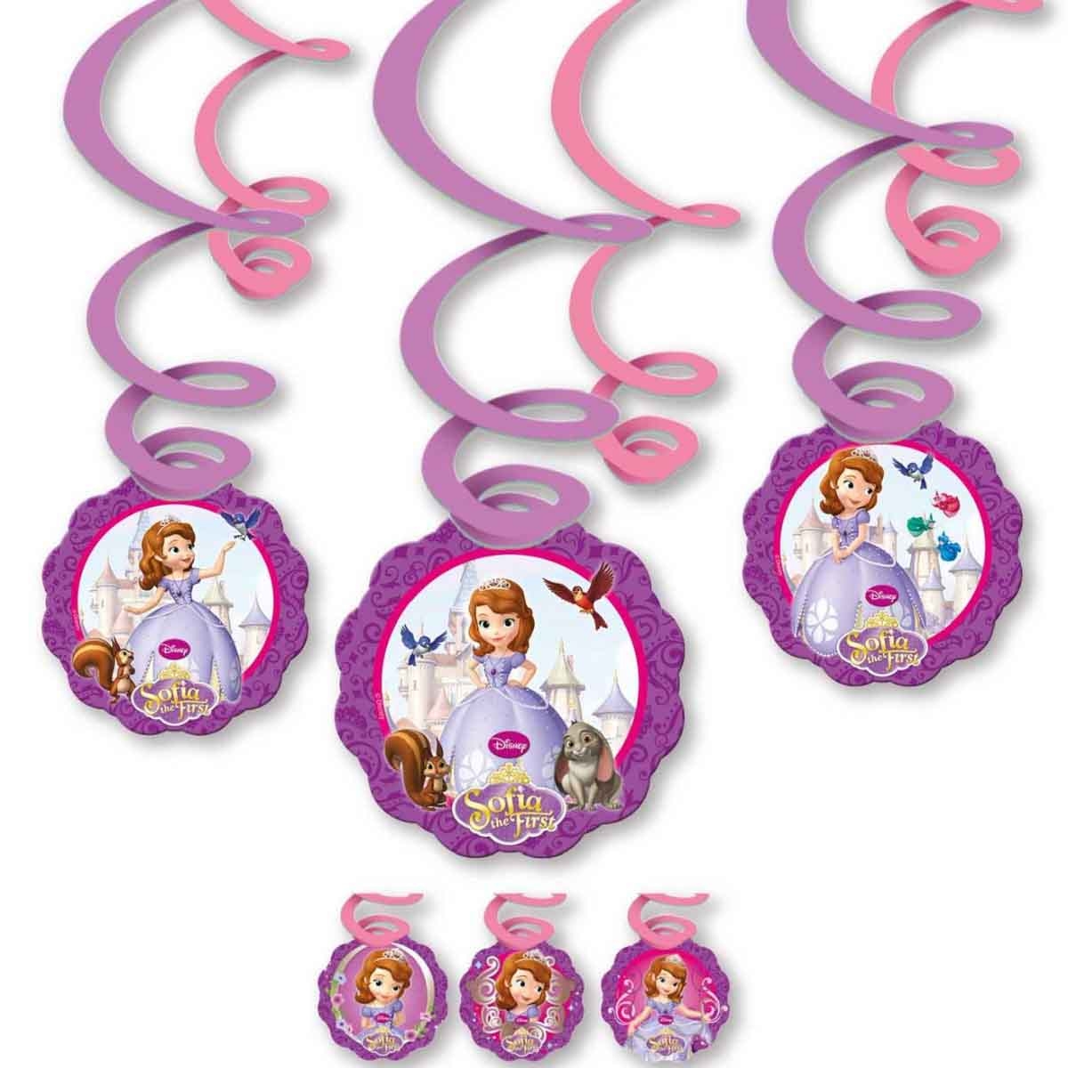 Disney Sofia The First Swirl Decoration Set