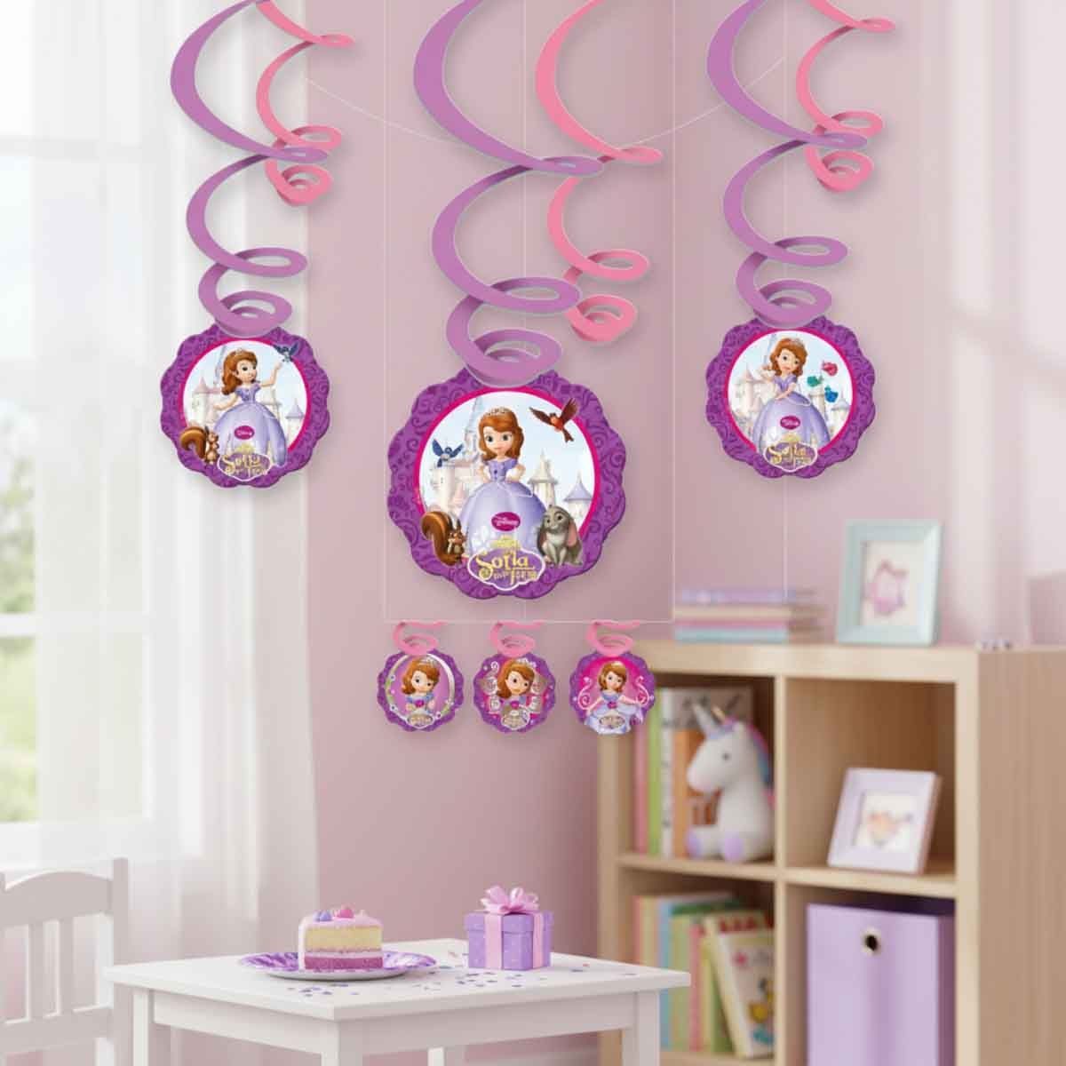 Disney Sofia The First Swirl Decoration Set