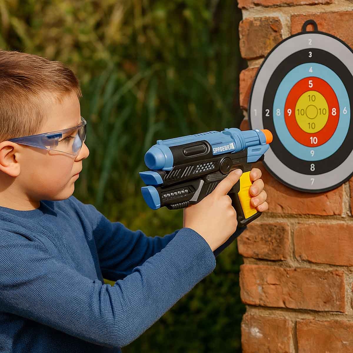 جيا بين لف لعبة قاذف إسفنجي بلاستر للأولاد، عمر 5-7 سنوات