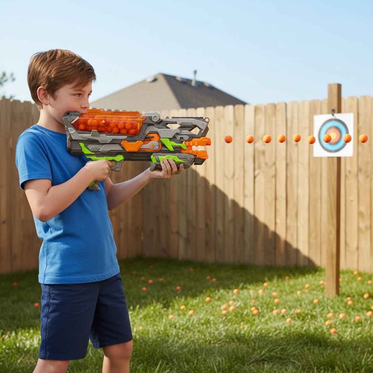 هيب شوت لعبة قاذف إسفنجي موديل FJ9013 للجنسين، عمر 8-10 سنوات