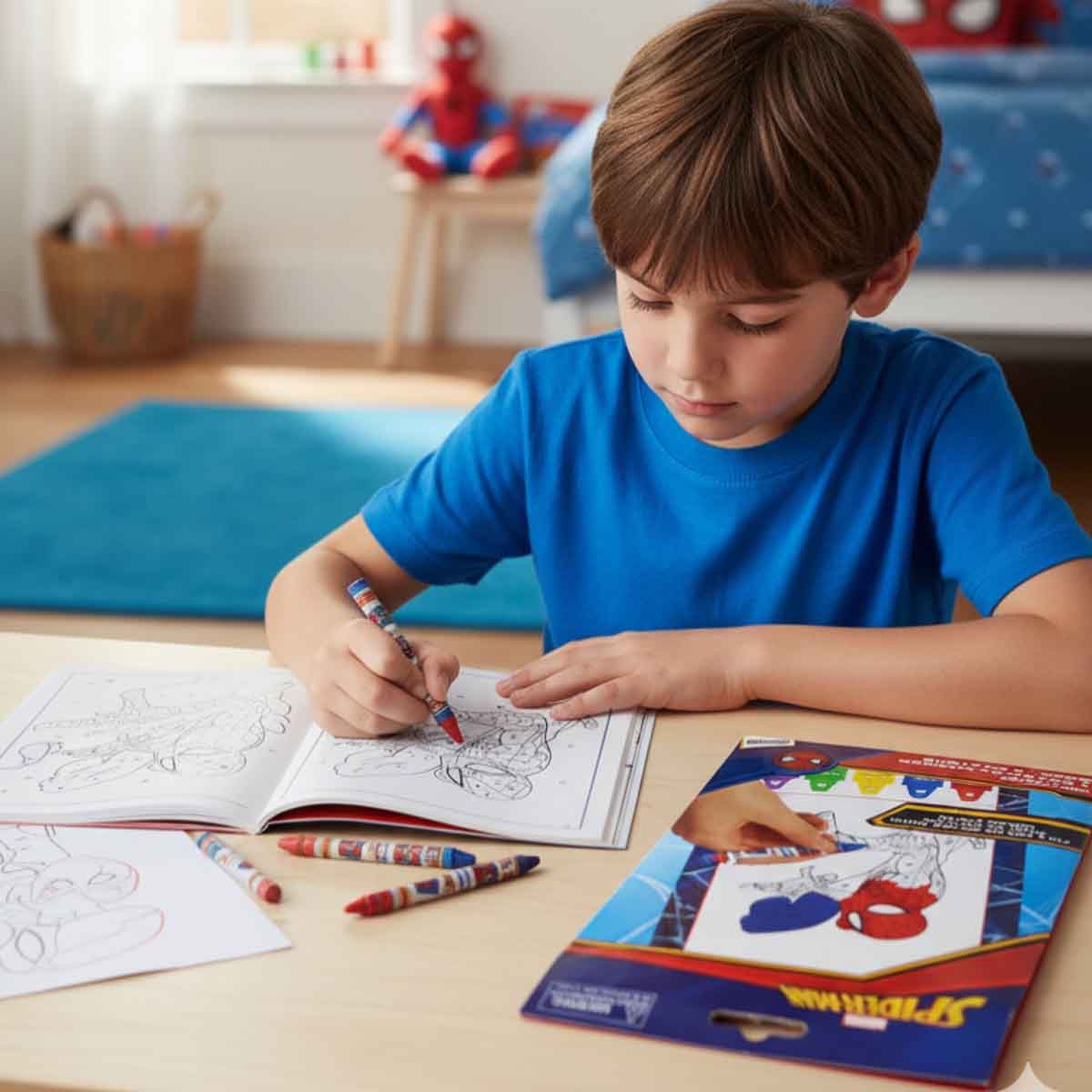 Spider-Man Color by Number Drawing Kit Unisex, 3-4 Years