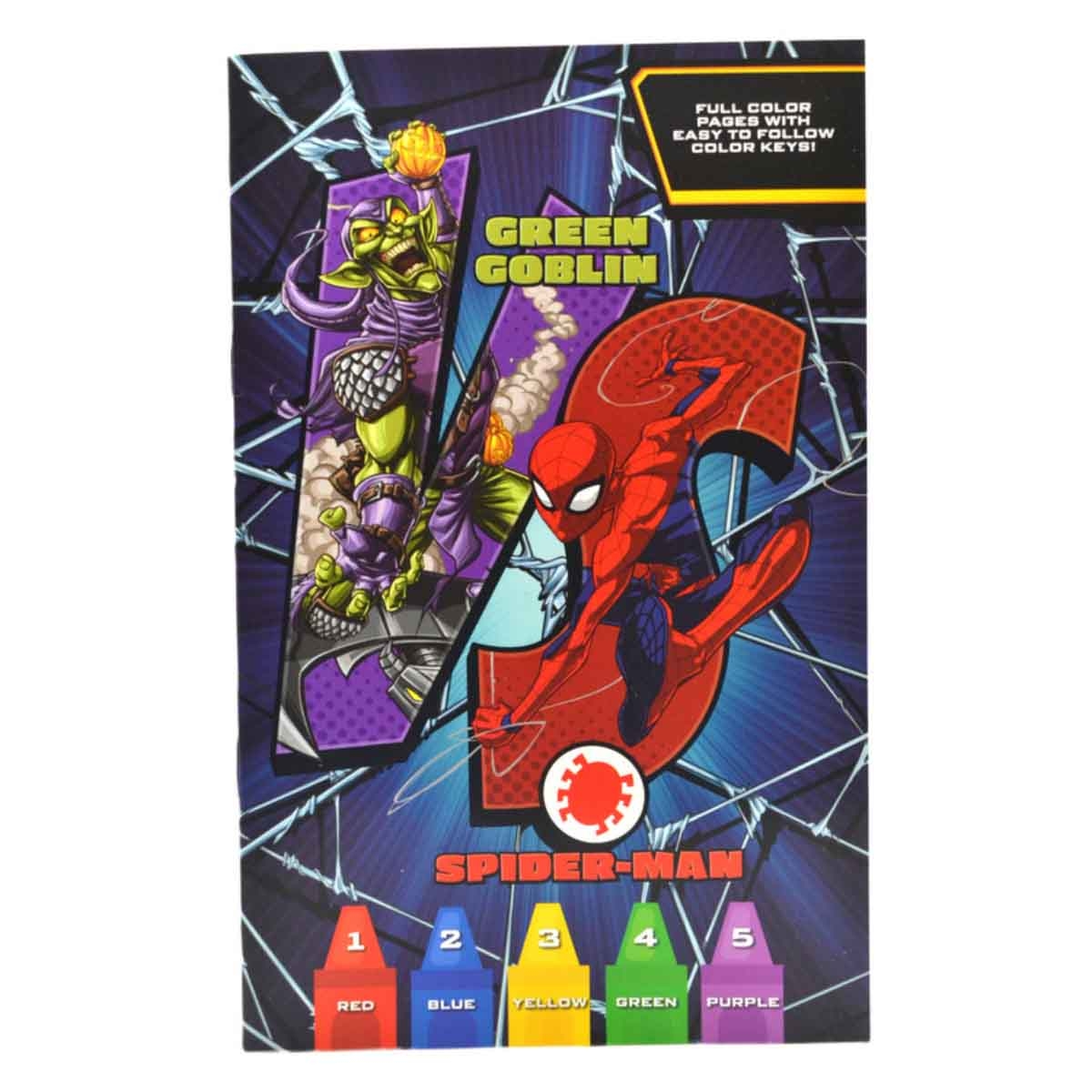 Spider-Man Color by Number Drawing Kit Unisex, 3-4 Years
