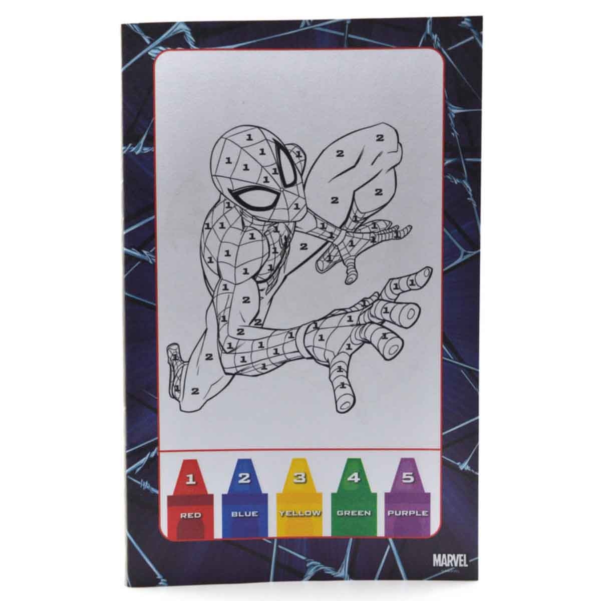 Spider-Man Color by Number Drawing Kit Unisex, 3-4 Years