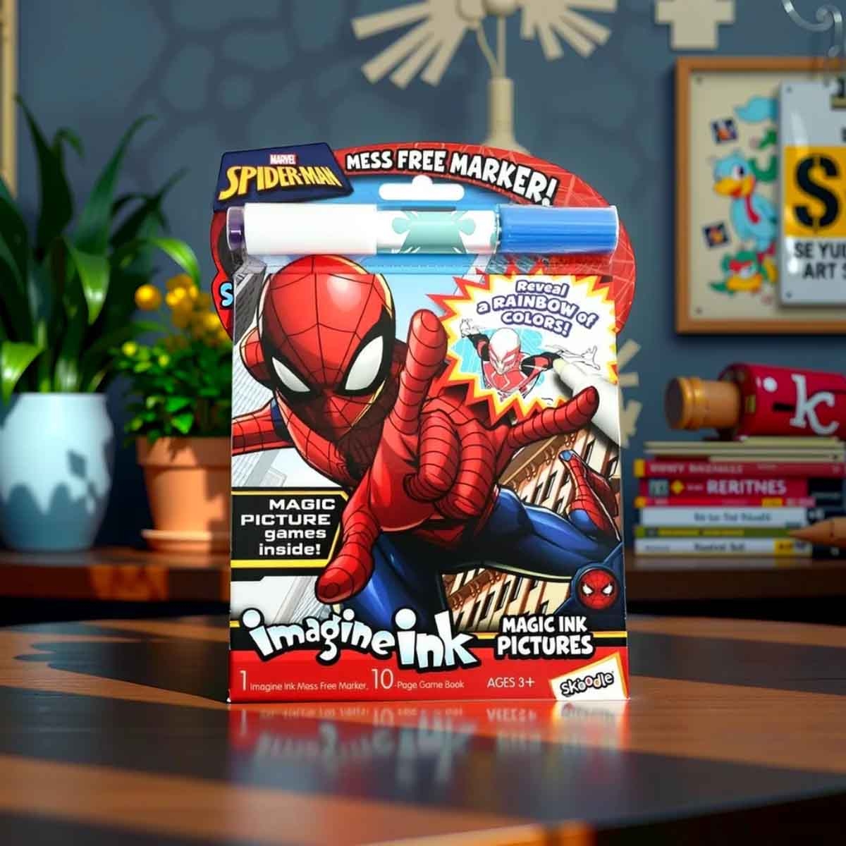 Spider-Man Magic Ink Book Unisex, 3-4 Years