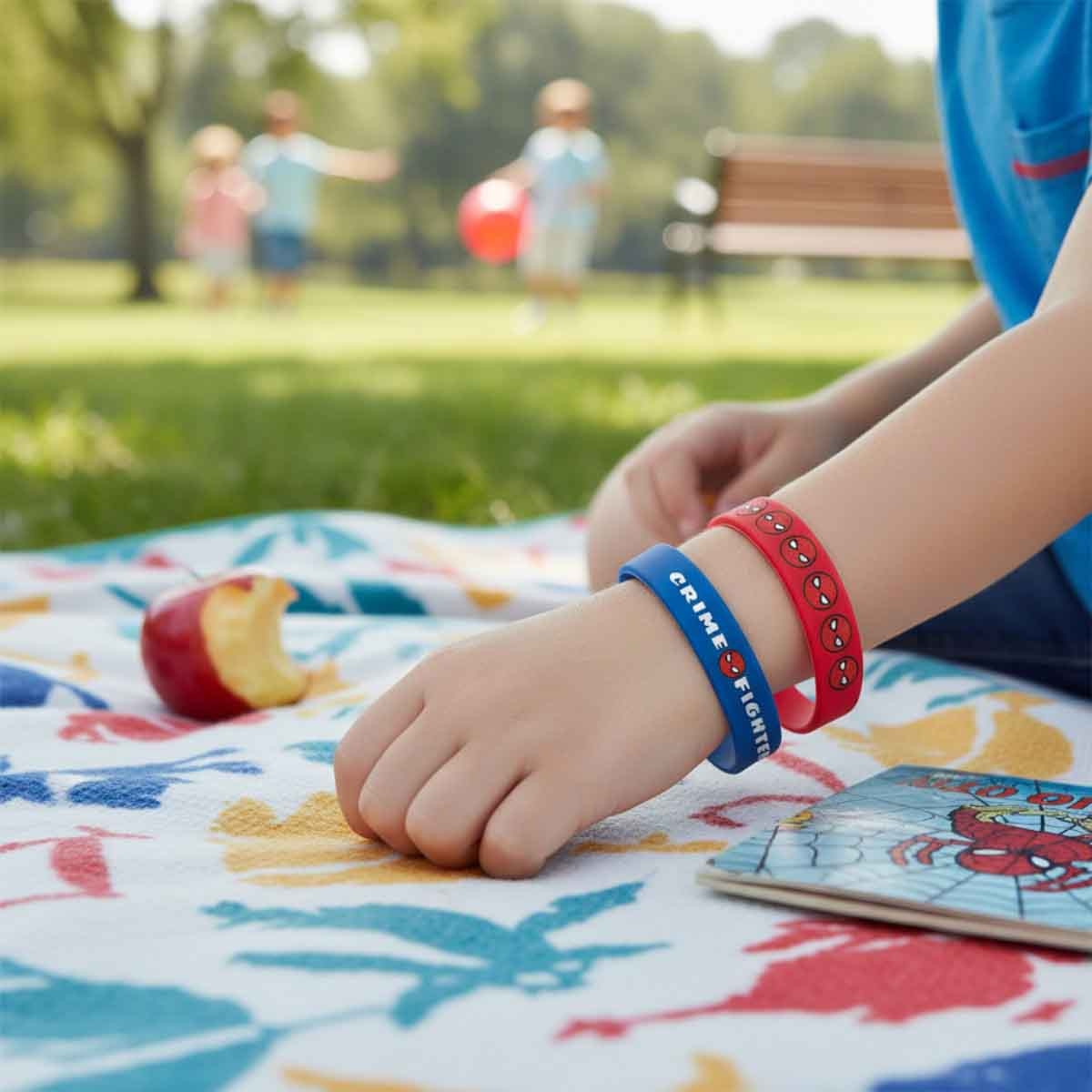 سبايدر مان مجموعة أساور مطاطية عدد 6 قطع