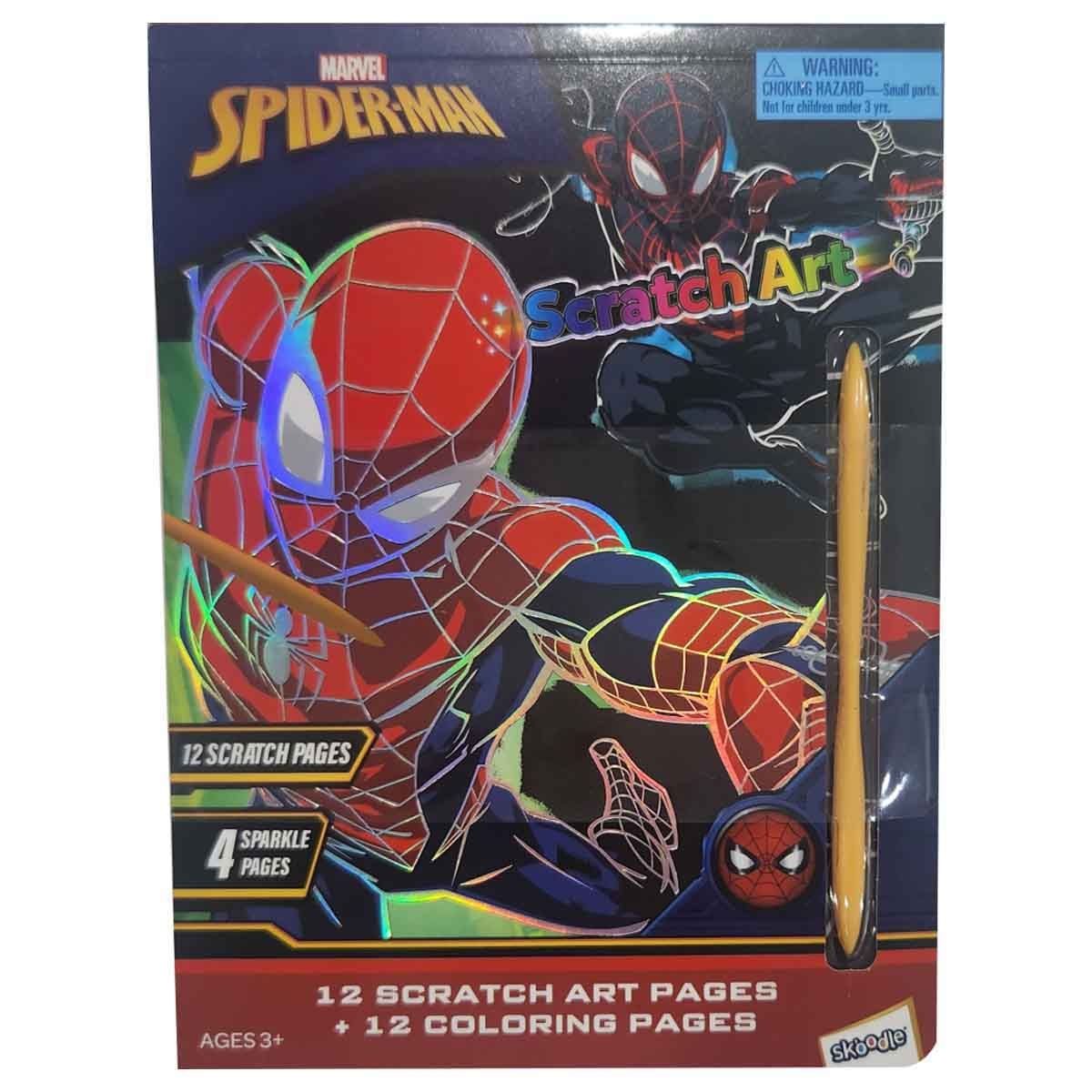 Spider-Man Scratch Art Kit Unisex, 3-4 Years