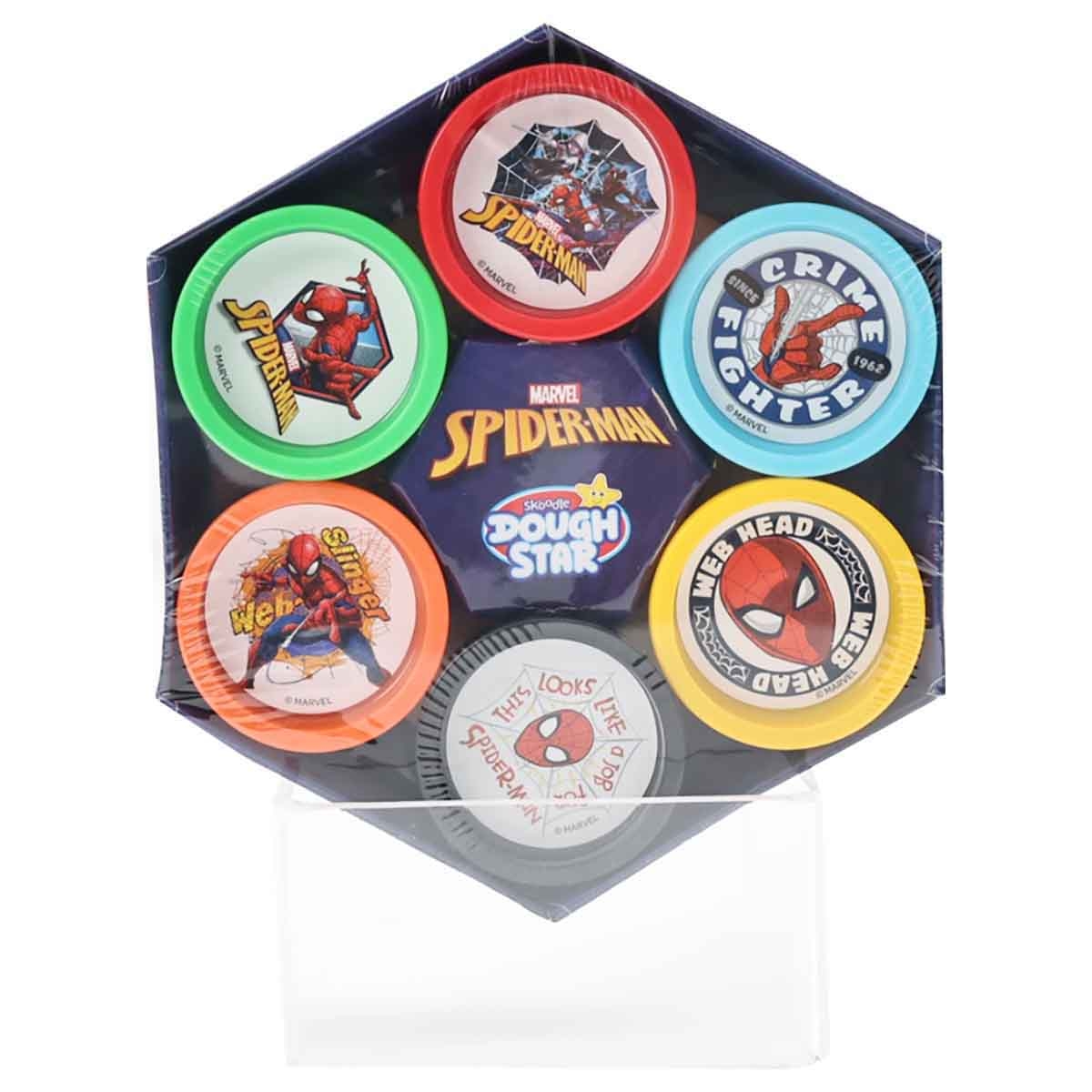 سبايدر مان مجموعة عجين 6 قطع للجنسين، عمر 3-4 سنوات