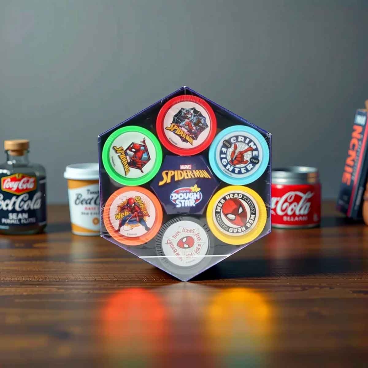 سبايدر مان مجموعة عجين 6 قطع للجنسين، عمر 3-4 سنوات