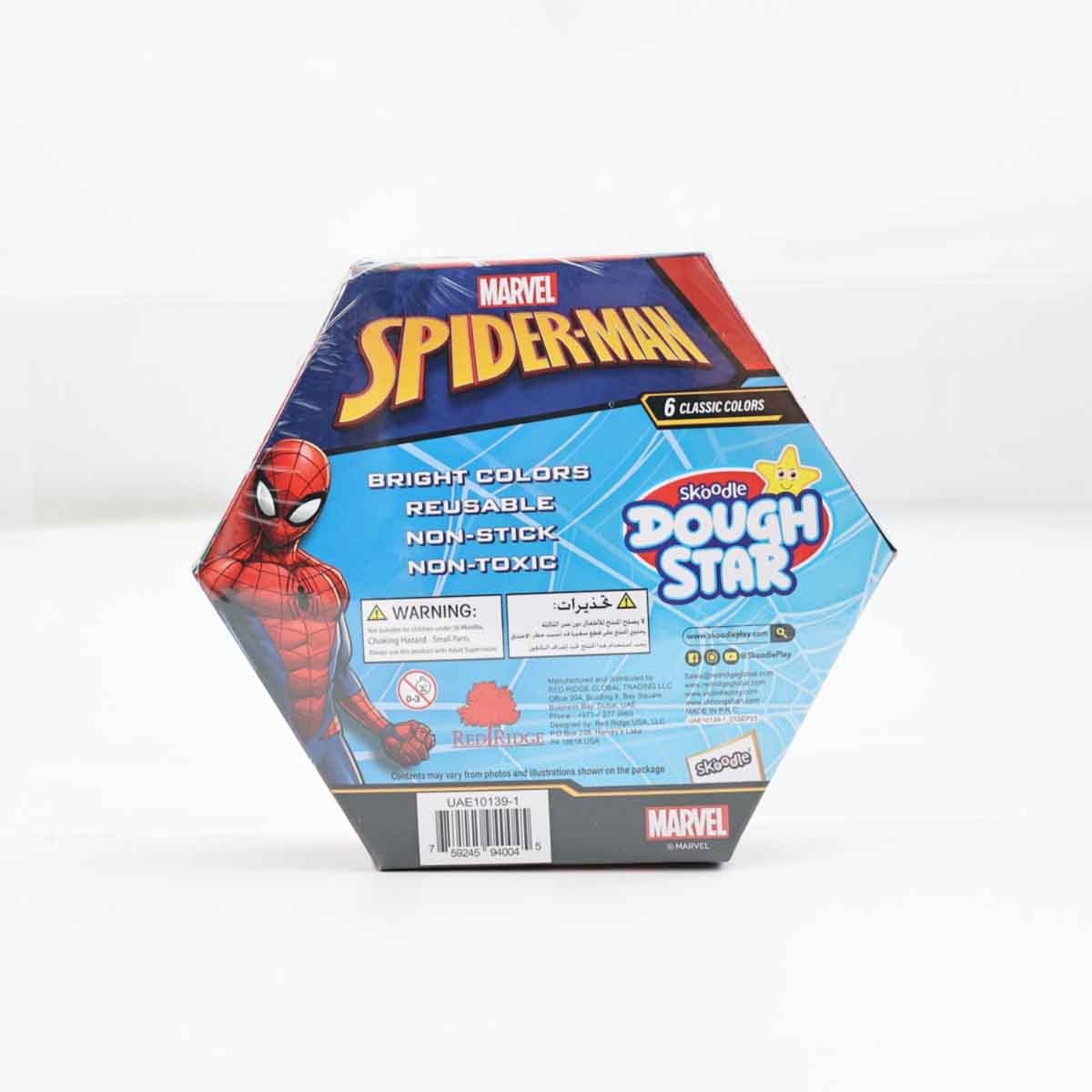 سبايدر مان مجموعة عجين 6 قطع للجنسين، عمر 3-4 سنوات