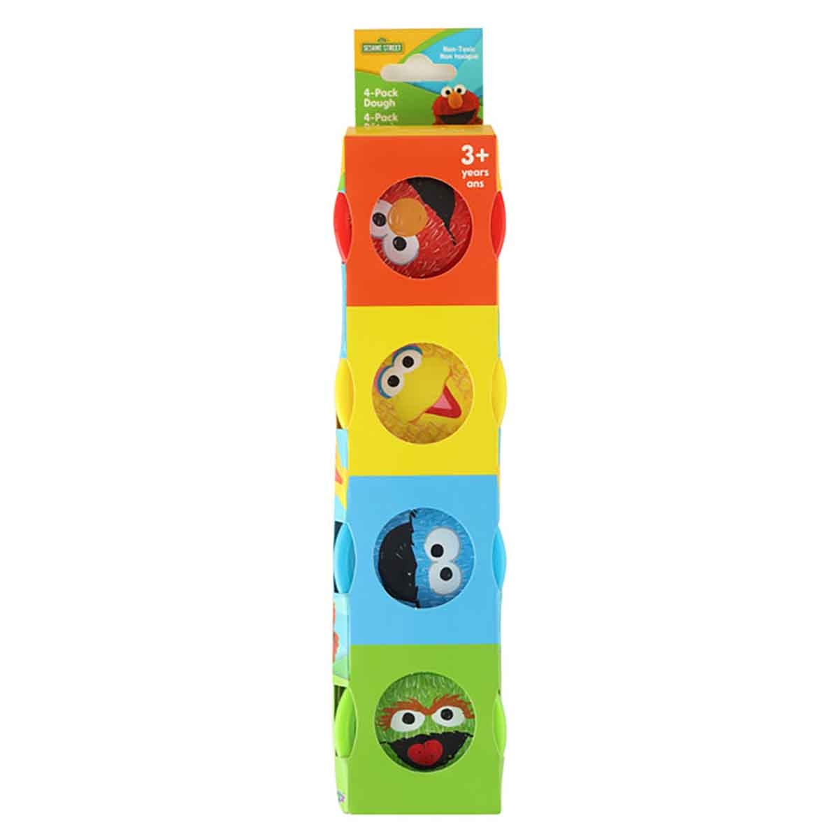 Sesame Street 1oz. 4-Colours Dough Set Unisex, 3-4 Years
