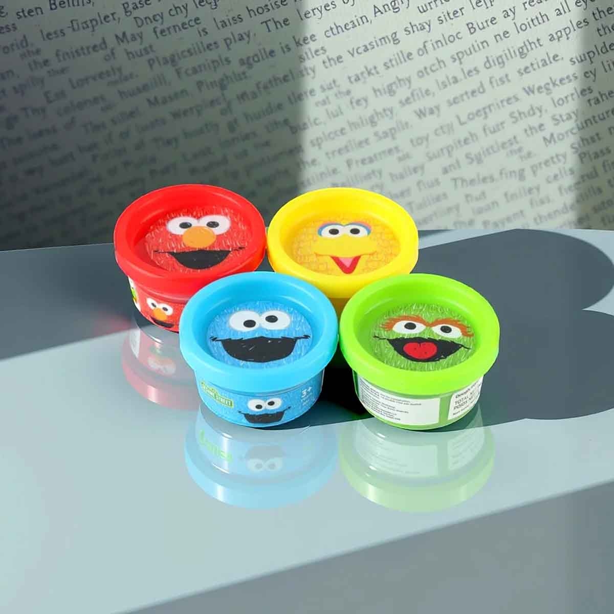 Sesame Street 1oz. 4-Colours Dough Set Unisex, 3-4 Years