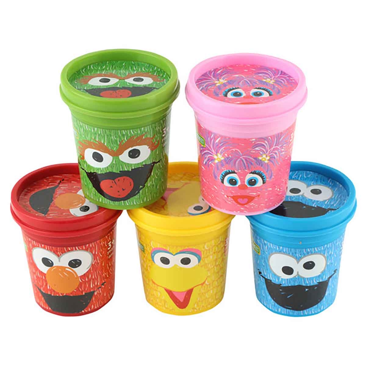 Sesame Street 3oz. 5-Colours Dough Set Unisex, 3-4 Years