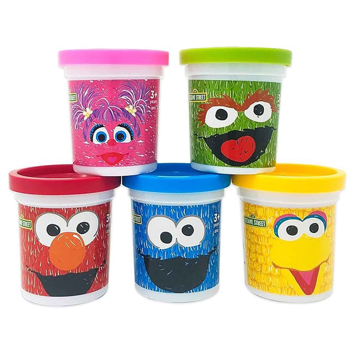 سيزام ستريت مجموعة عجين معطر مكونة من 6 عبوات وزن 1 أونصة، للجنسين، للأعمار من 3 إلى 4 سنوات