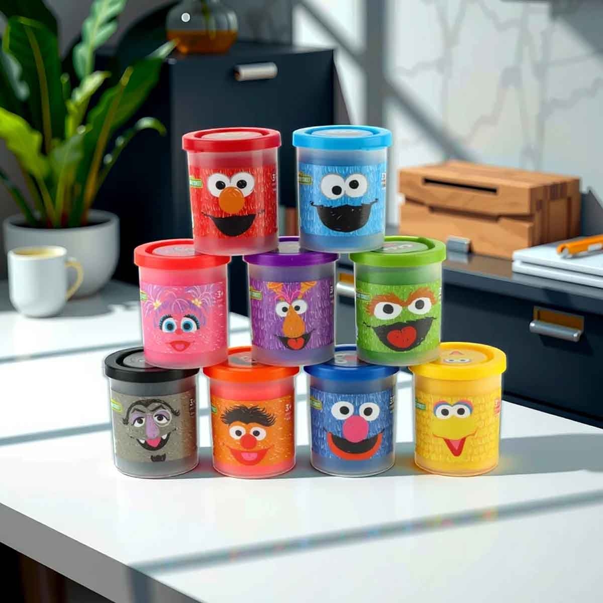 Sesame Street 2oz. 9-Cans Dough Bag Unisex, 3-4 Years