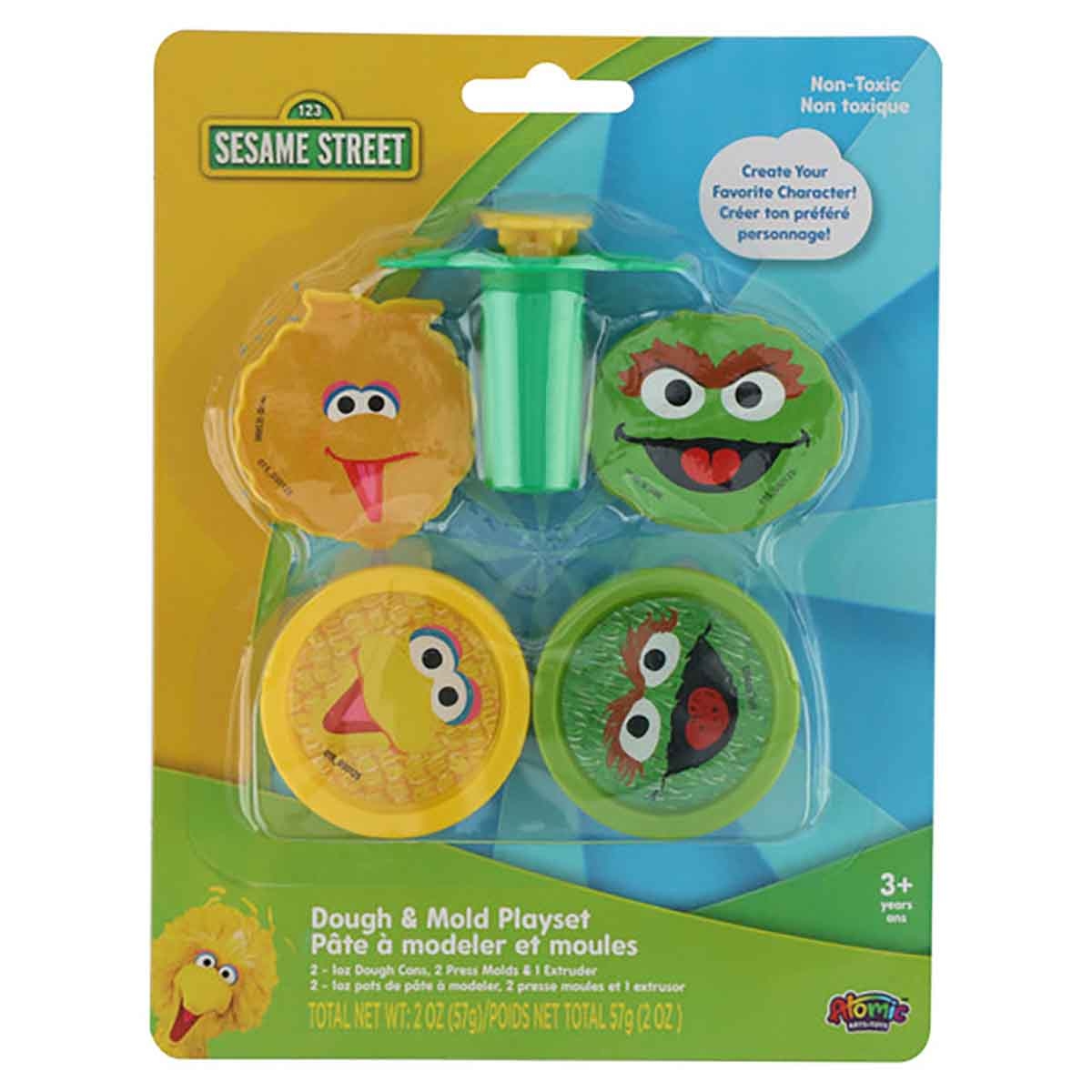 سيزام ستريت مجموعة لعب بالعجين والقوالب، للجنسين، للأعمار من 3 إلى 4 سنوات