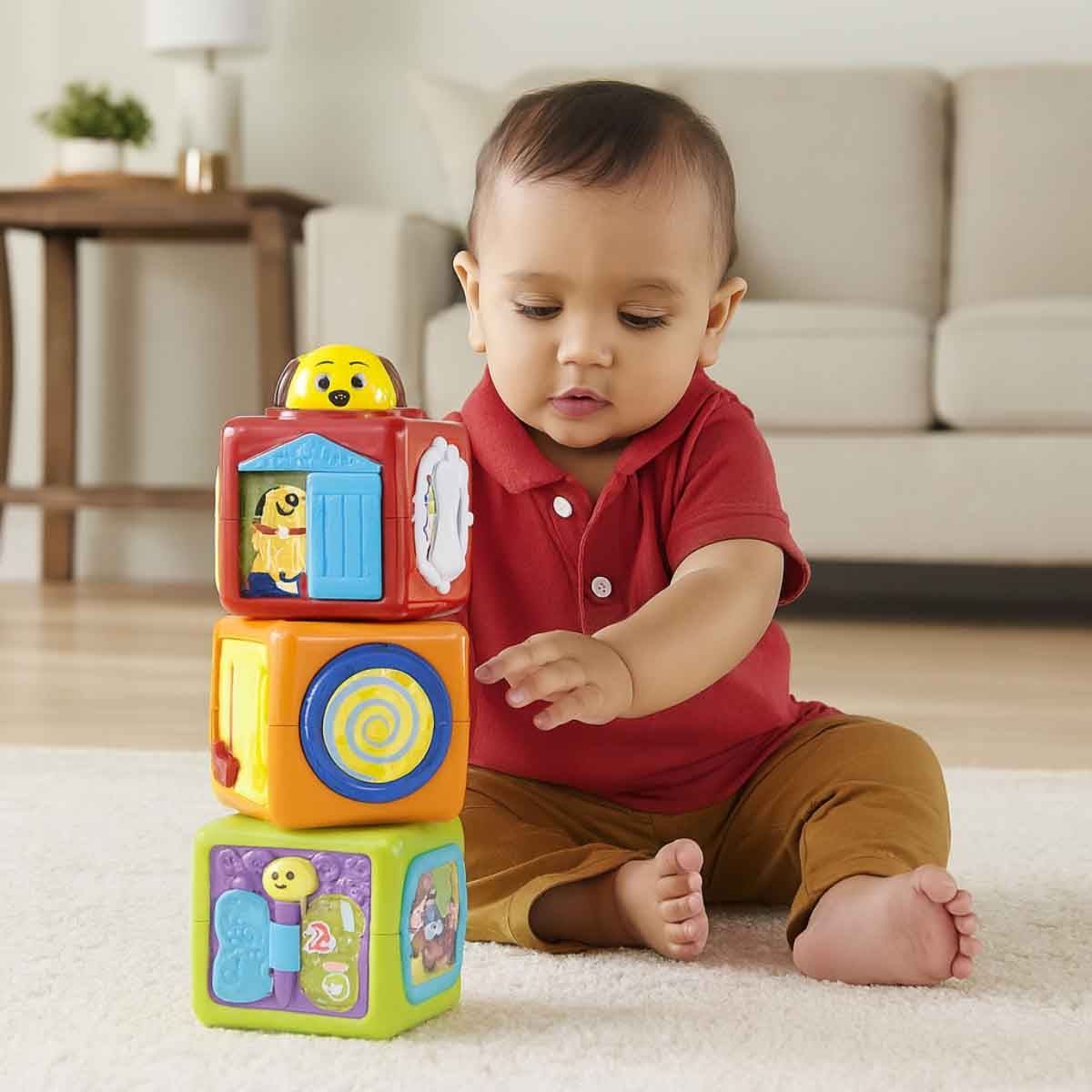 Winfun Stack ’N Play Activity Blocks Toddler, 0-2 Years