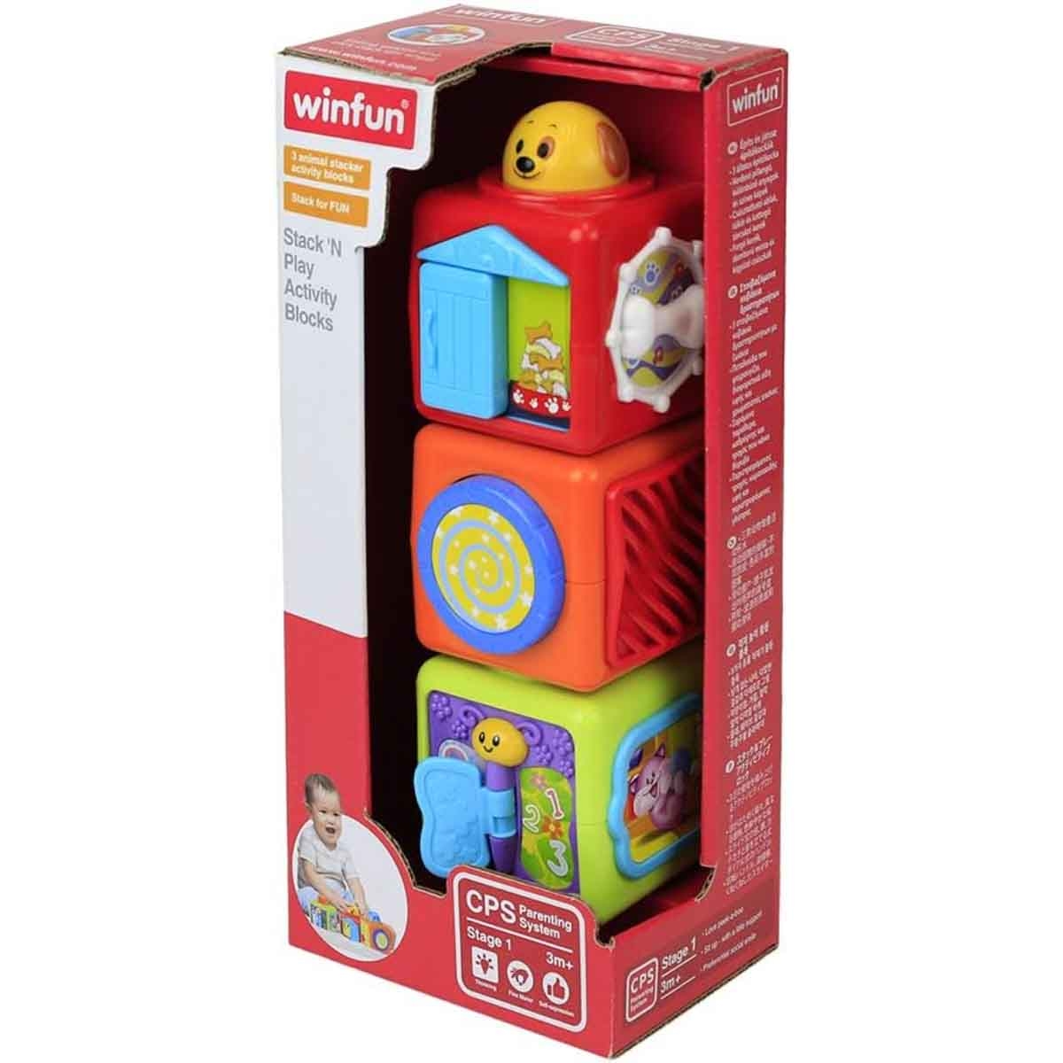 Winfun Stack ’N Play Activity Blocks Toddler, 0-2 Years