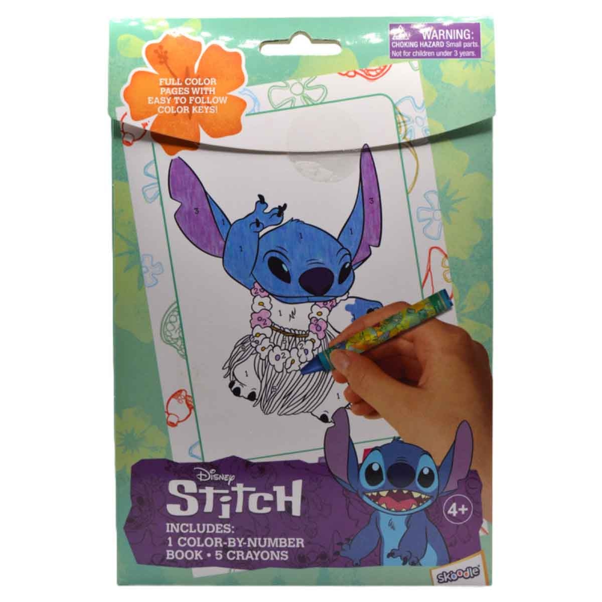 Disney Stitch Color by Number Drawing Kit Unisex, 3-4 Years
