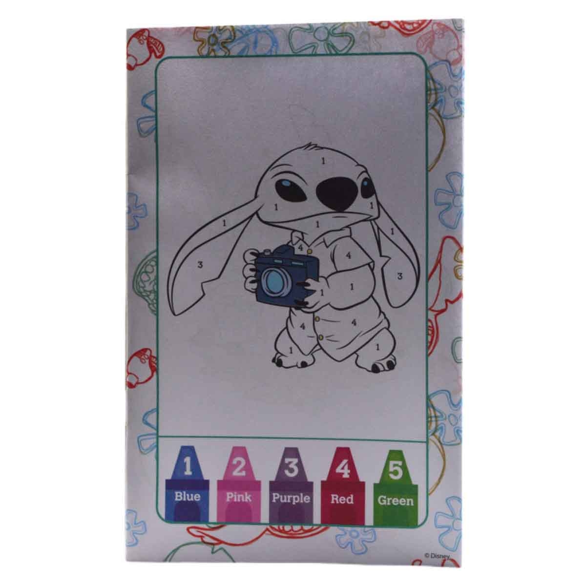 Disney Stitch Color by Number Drawing Kit Unisex, 3-4 Years