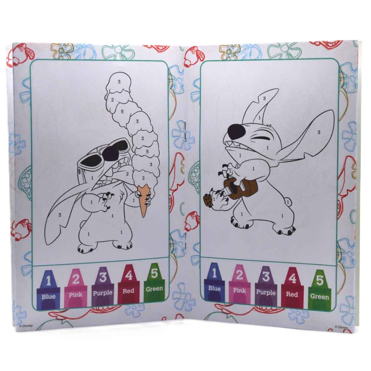 Disney Stitch Color by Number Drawing Kit Unisex, 3-4 Years