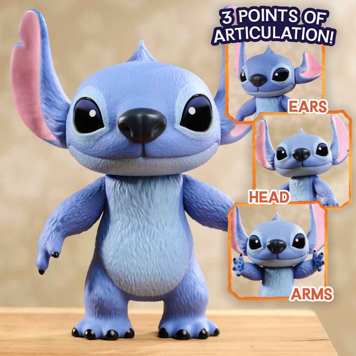 Disney Stitch Live Action Large Action Figure Unisex, 3-4 Years