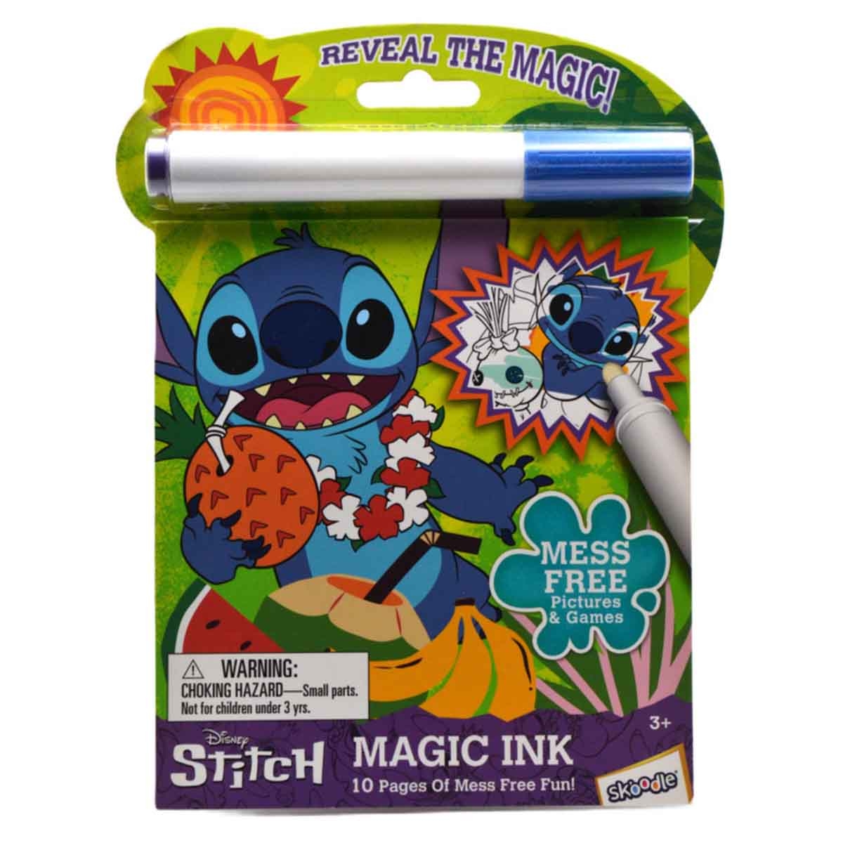 Disney Stitch Magic Ink Book Unisex, 3-4 Years