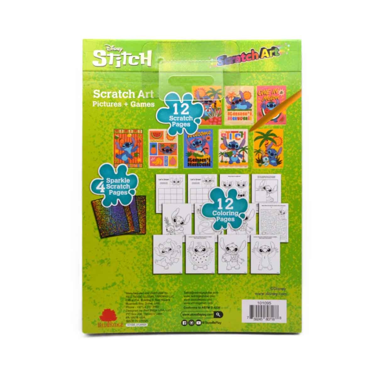 Disney Stitch Scratch Art Kit Unisex, 3-4 Years