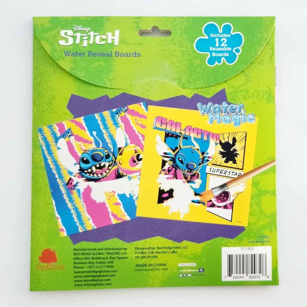 Disney Stitch Magic Water Reveal Boards Unisex, 3-4 Years