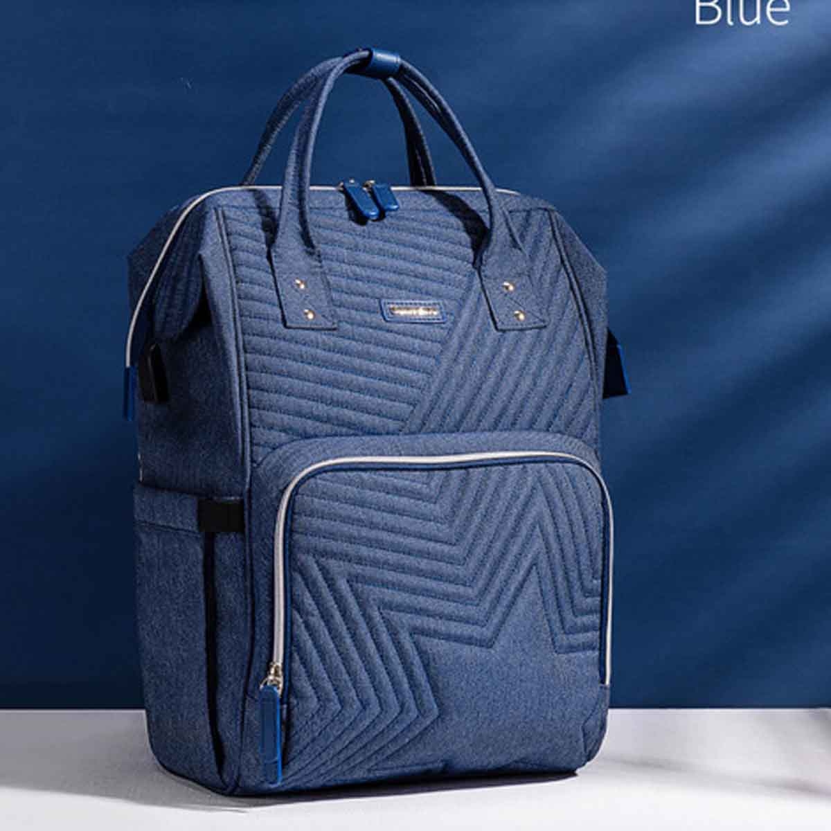 صنفينو حقيبة حفاضات نوفا باللون الأزرق