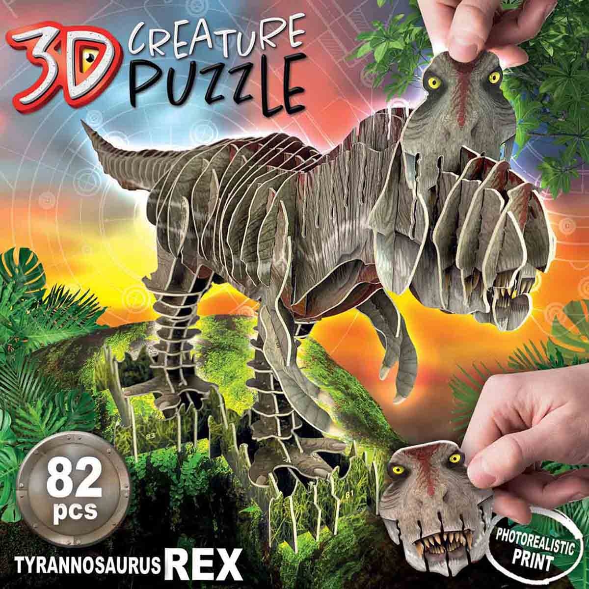 إديوكا أحجية مجسمة ثلاثية الأبعاد لديناصور تي ريكس للجنسين، عمر 5-7 سنوات