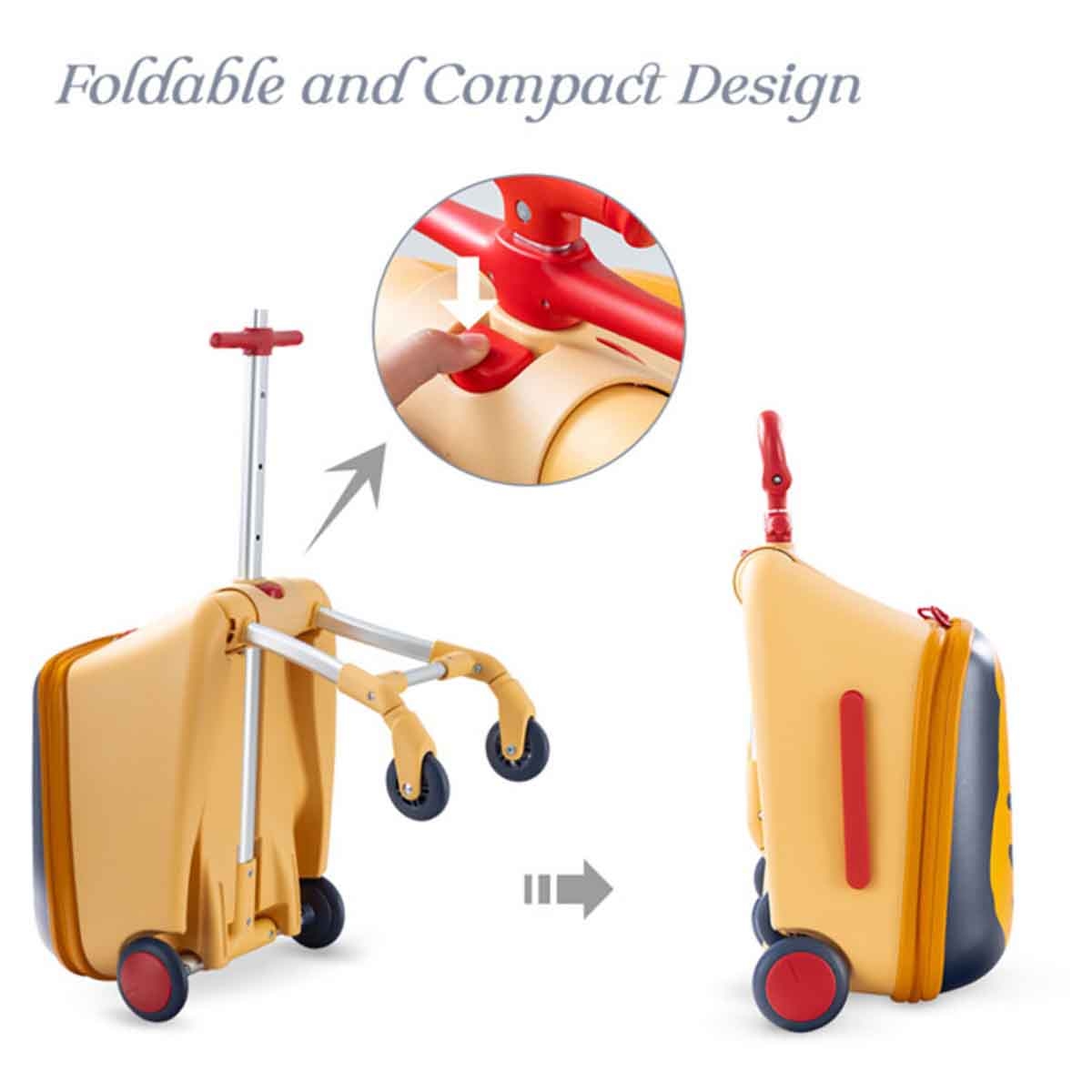 Teknum 3-in-1 Tiger Ride-On Suitcase