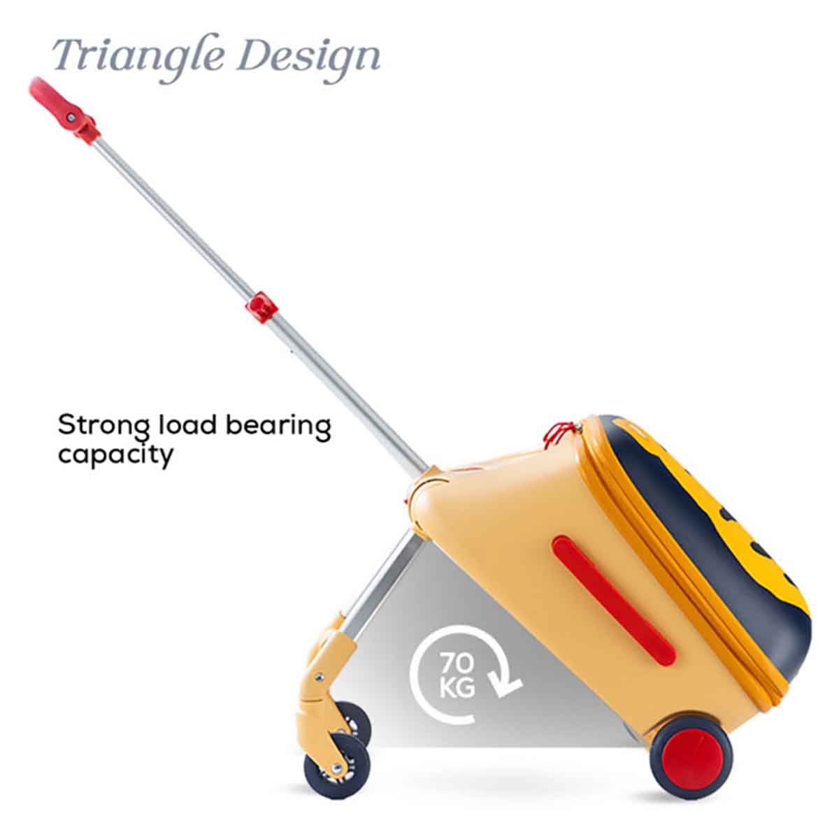 Teknum 3-in-1 Tiger Ride-On Suitcase