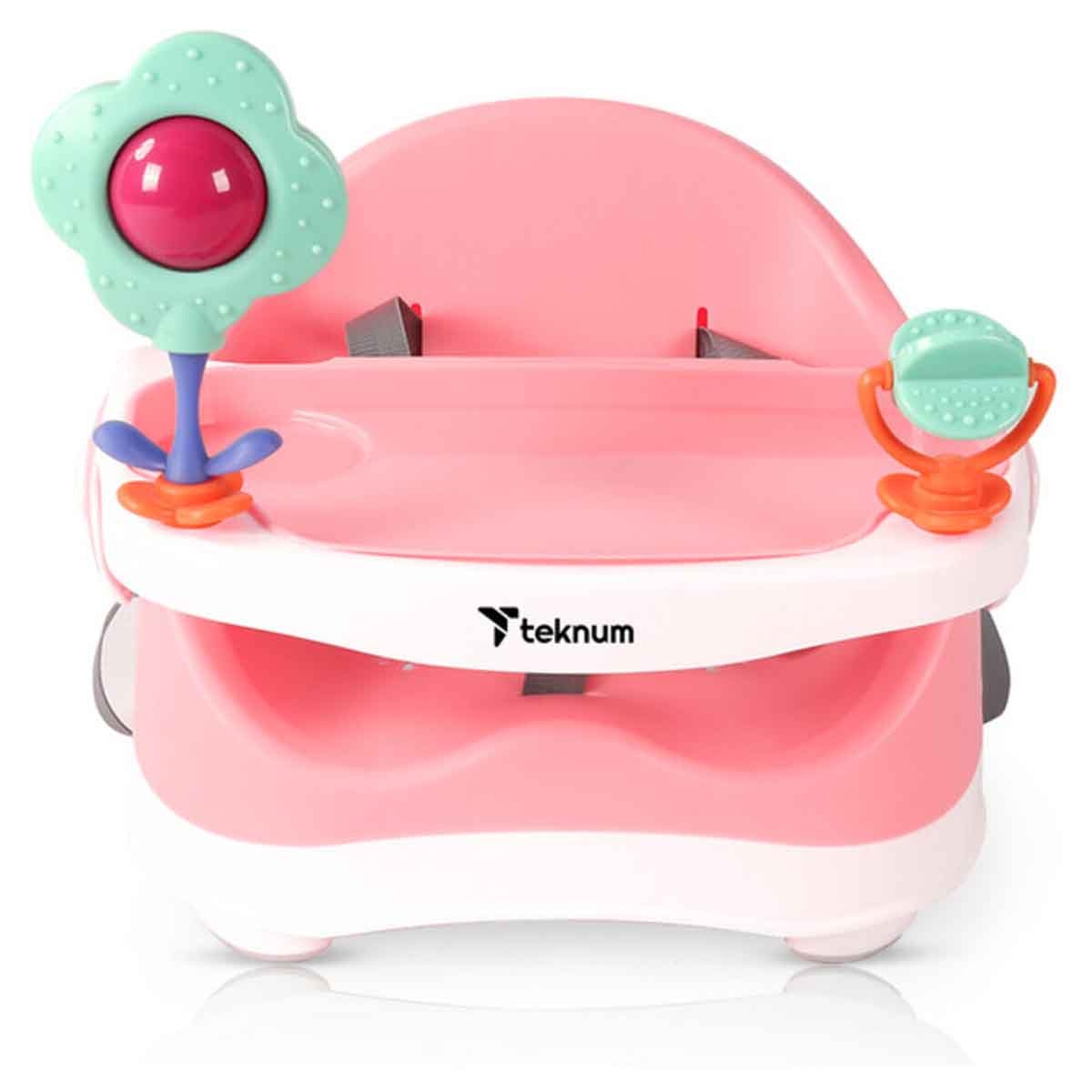 Teknum Pink Portable Booster Chair Toddler, 0-2 Years