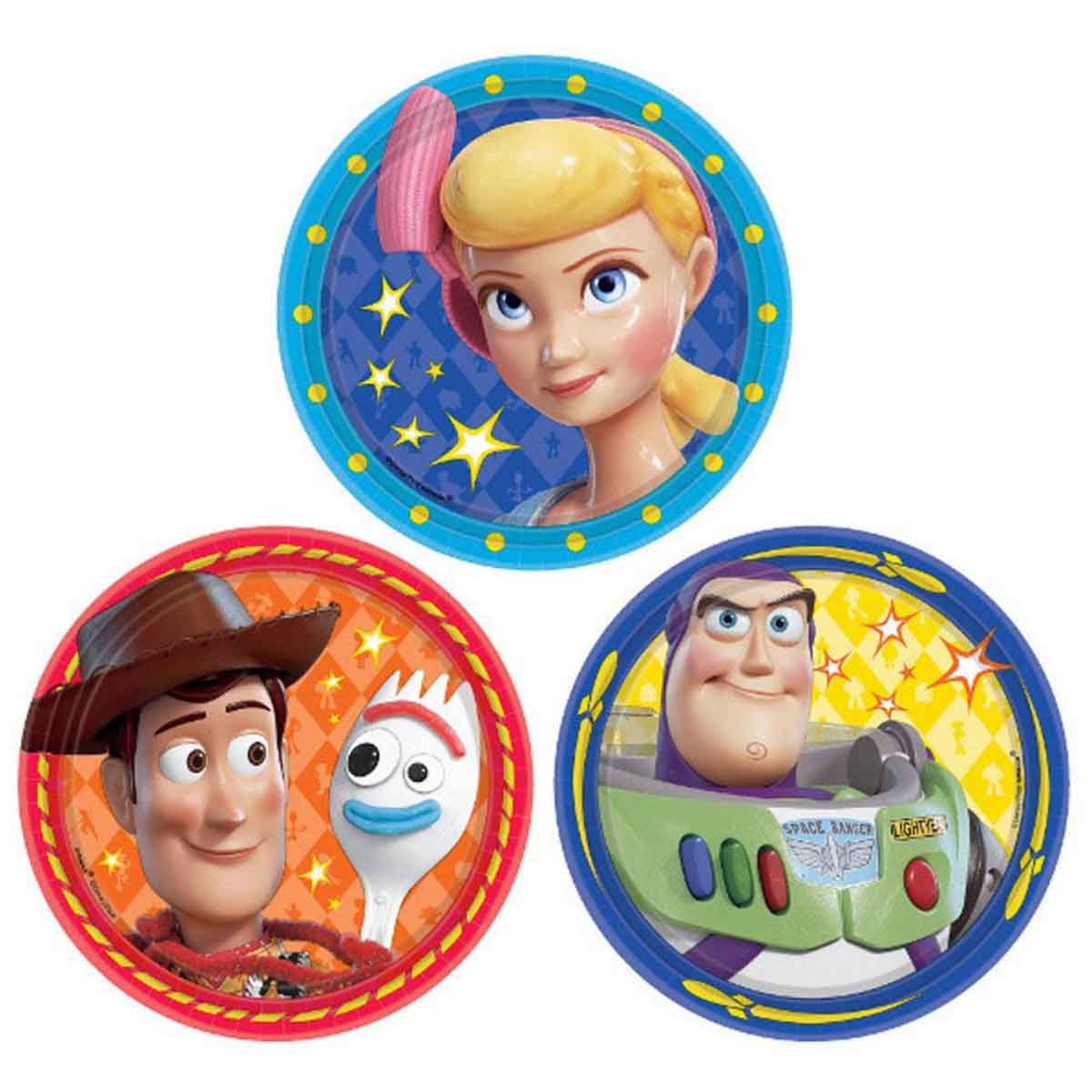 Disney & Pixar Toy Story 4 8-Piece 7" Paper Plate Set
