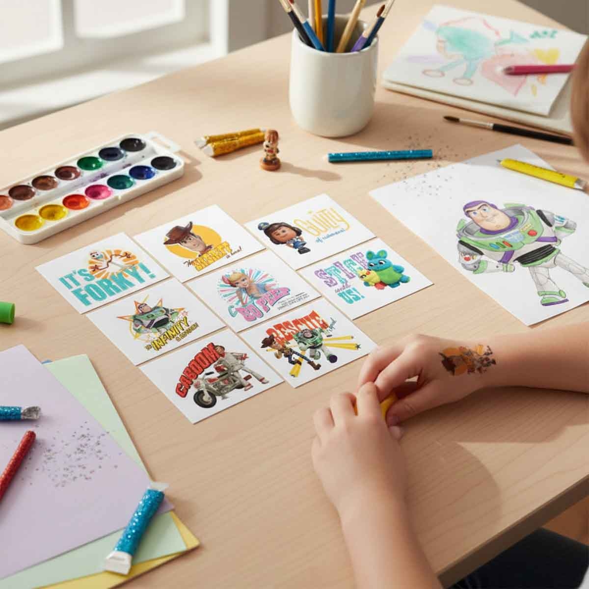 ديزني أند بيكسار توي ستوري 4 حزمة وشوم