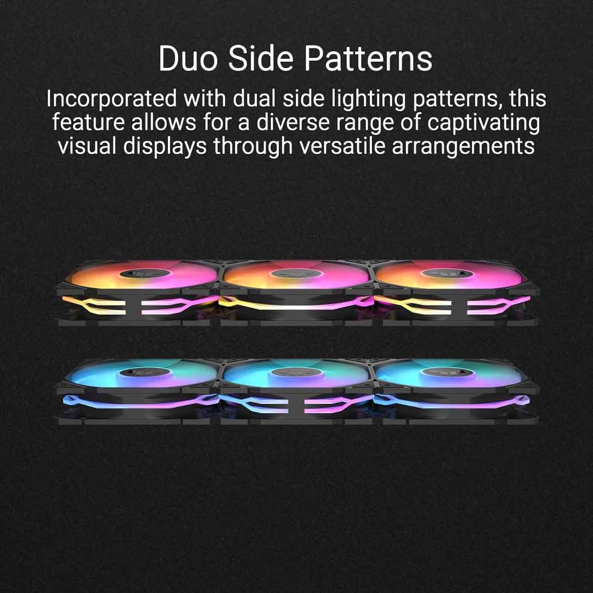 Asus Black TUF Gaming TR120 3-In-1 ARGB Fan