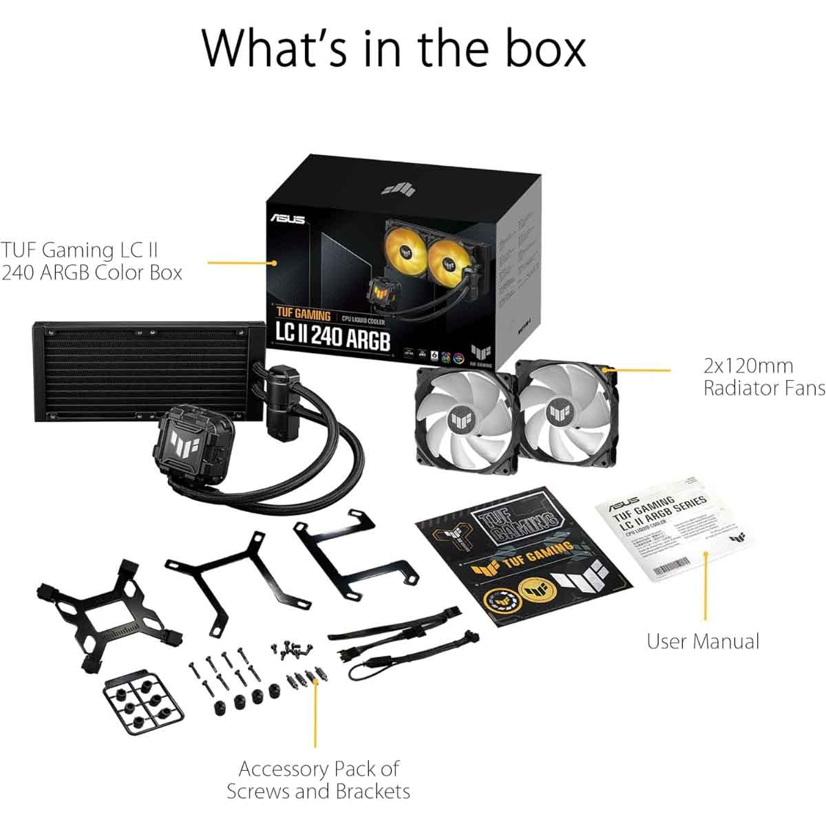 Asus TUF Gaming LC II 240 ARGB Liquid CPU Cooler