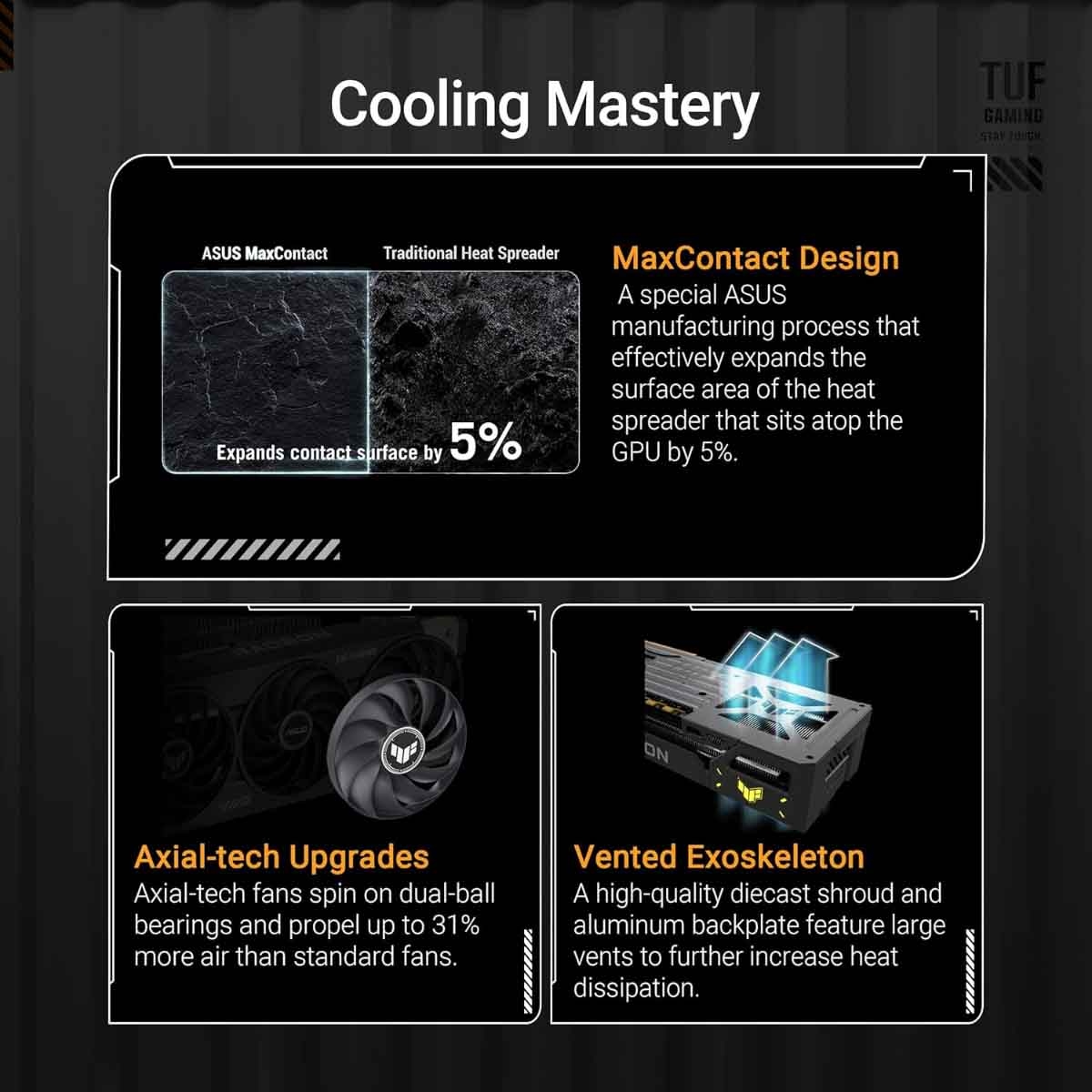 أسوس بطاقة رسومات تي يو إف آر إكس 9070 إكس تي أوفر كلوك 16 جيجابايت للألعاب