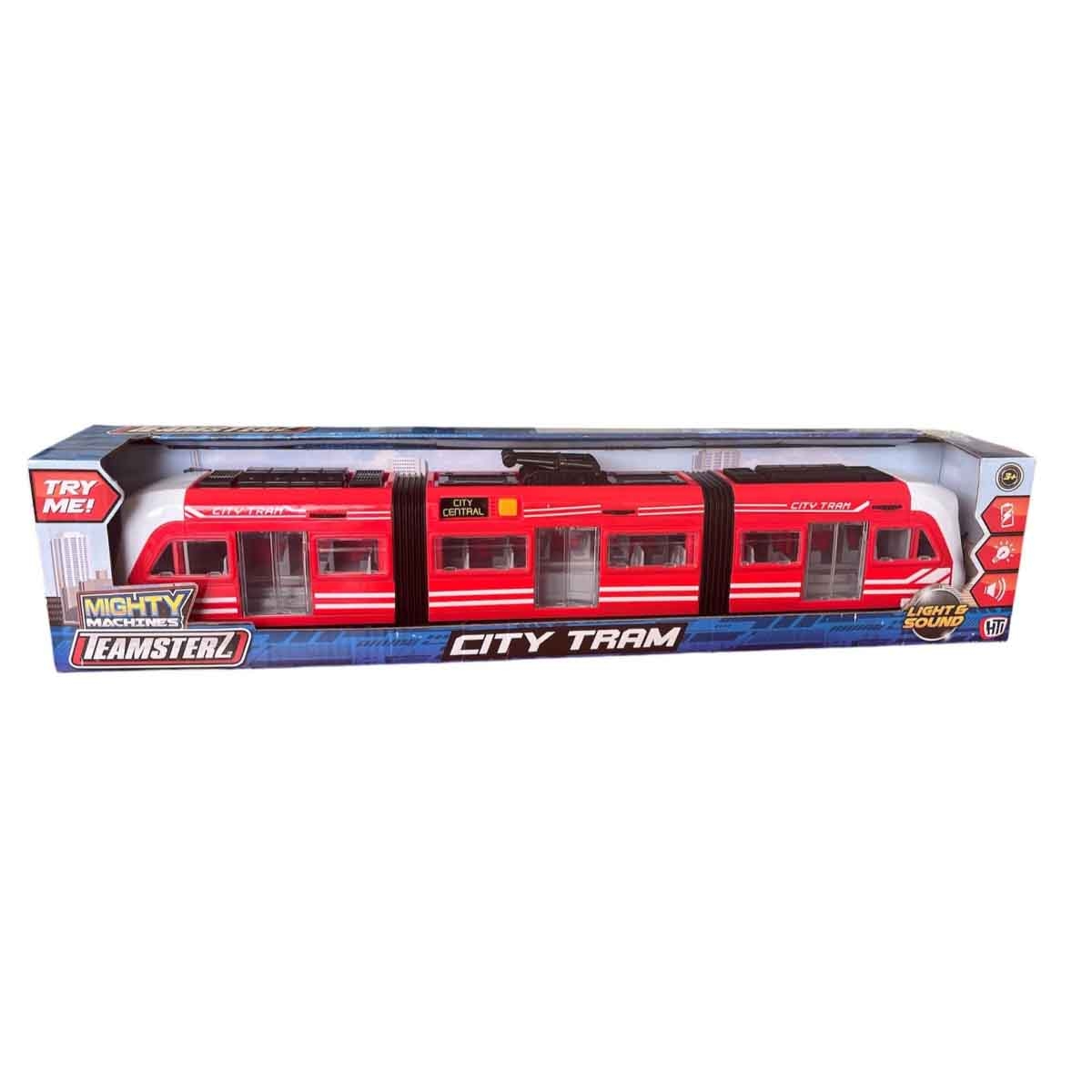 Teamsterz Small Light & Sound Assorted City Tram Unisex, 3-4 Years