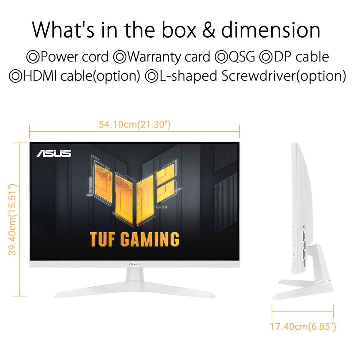 Asus 24" VG249Q3A-W Gaming Monitor