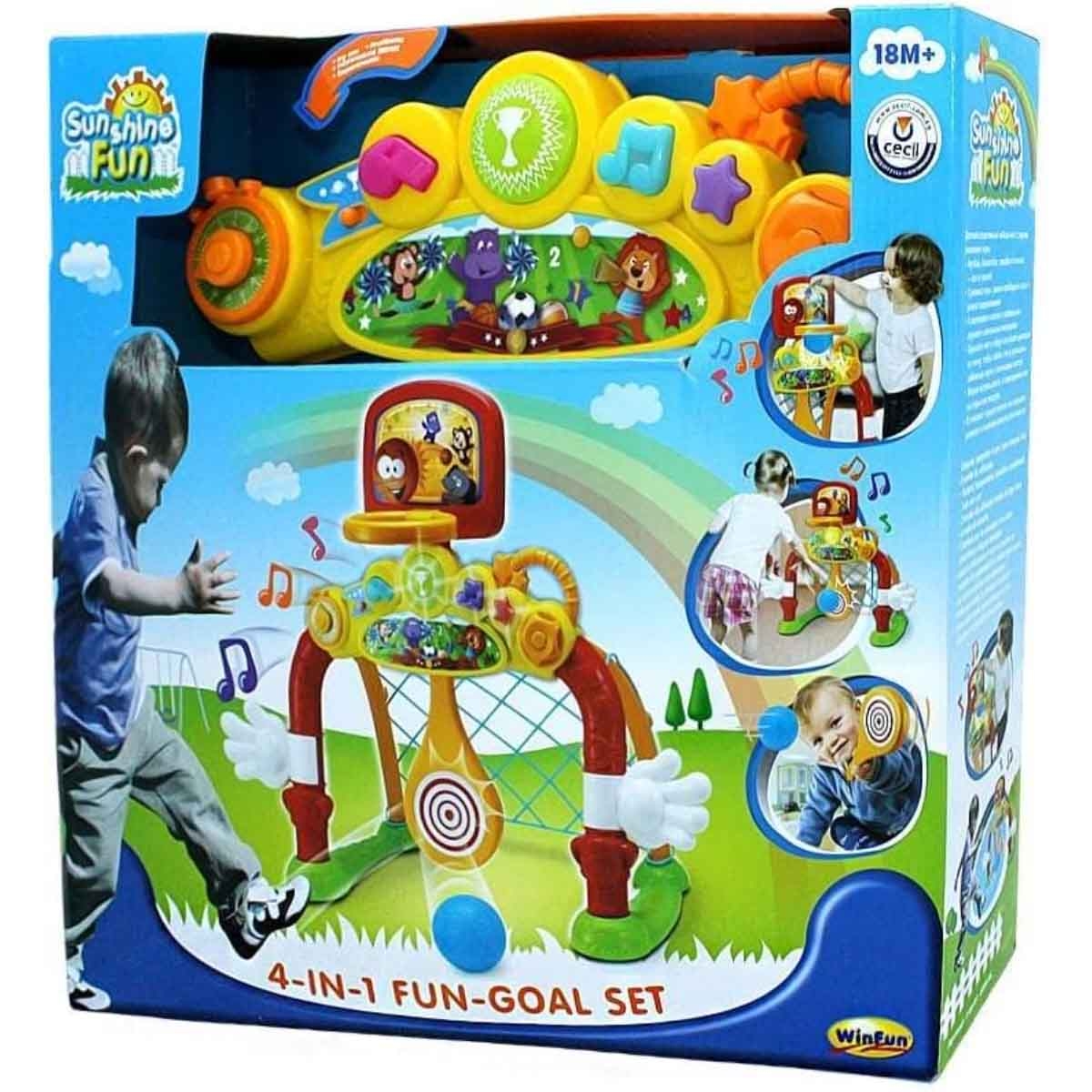 وين فن مجموعة ملعب فن غول 4 في 1 للأطفال عمر 0-2 سنوات