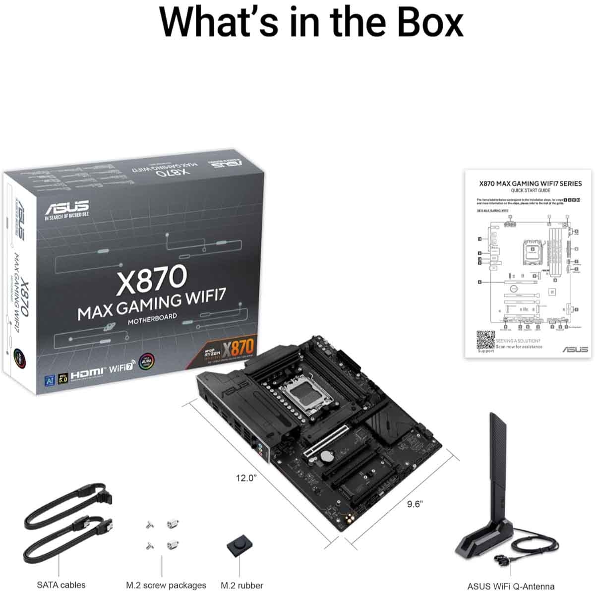Asus X870 Max Gaming WiFi 7 Motherboard