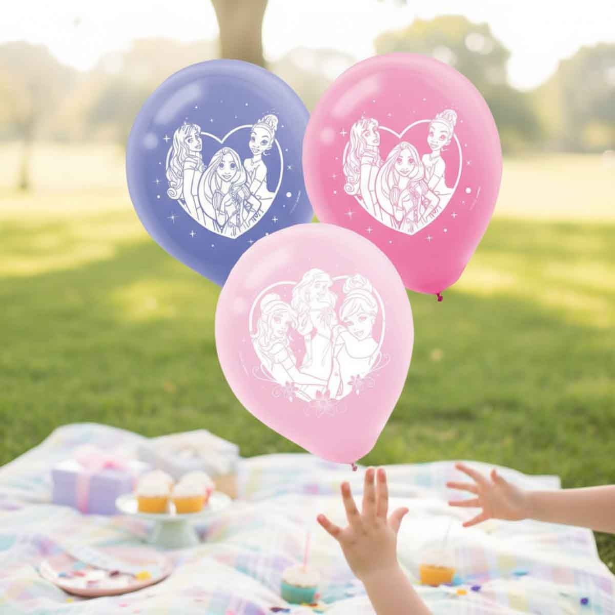 ديزني برنسيس مجموعة 6-قطع بالونات لاتكس 12 انش