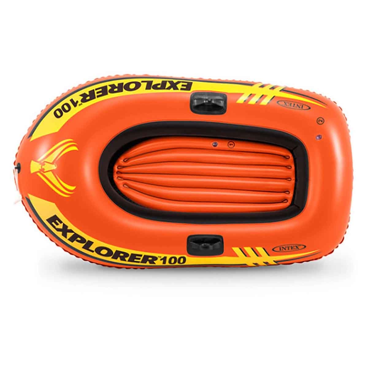 Intex Explorer 100 Boat with Deluxe French Oars Bundle Unisex, 5-7 Years